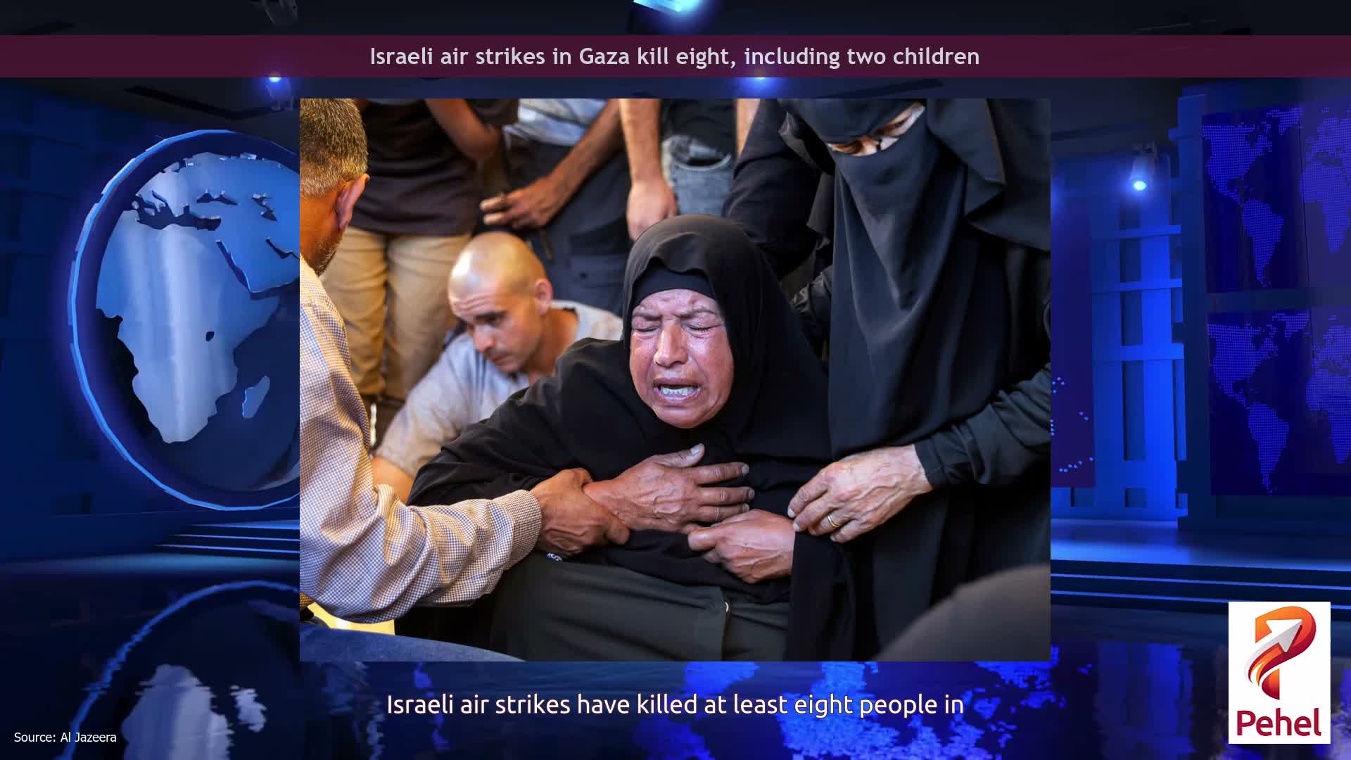 Israeli air strikes in Gaza kill eight, including two children