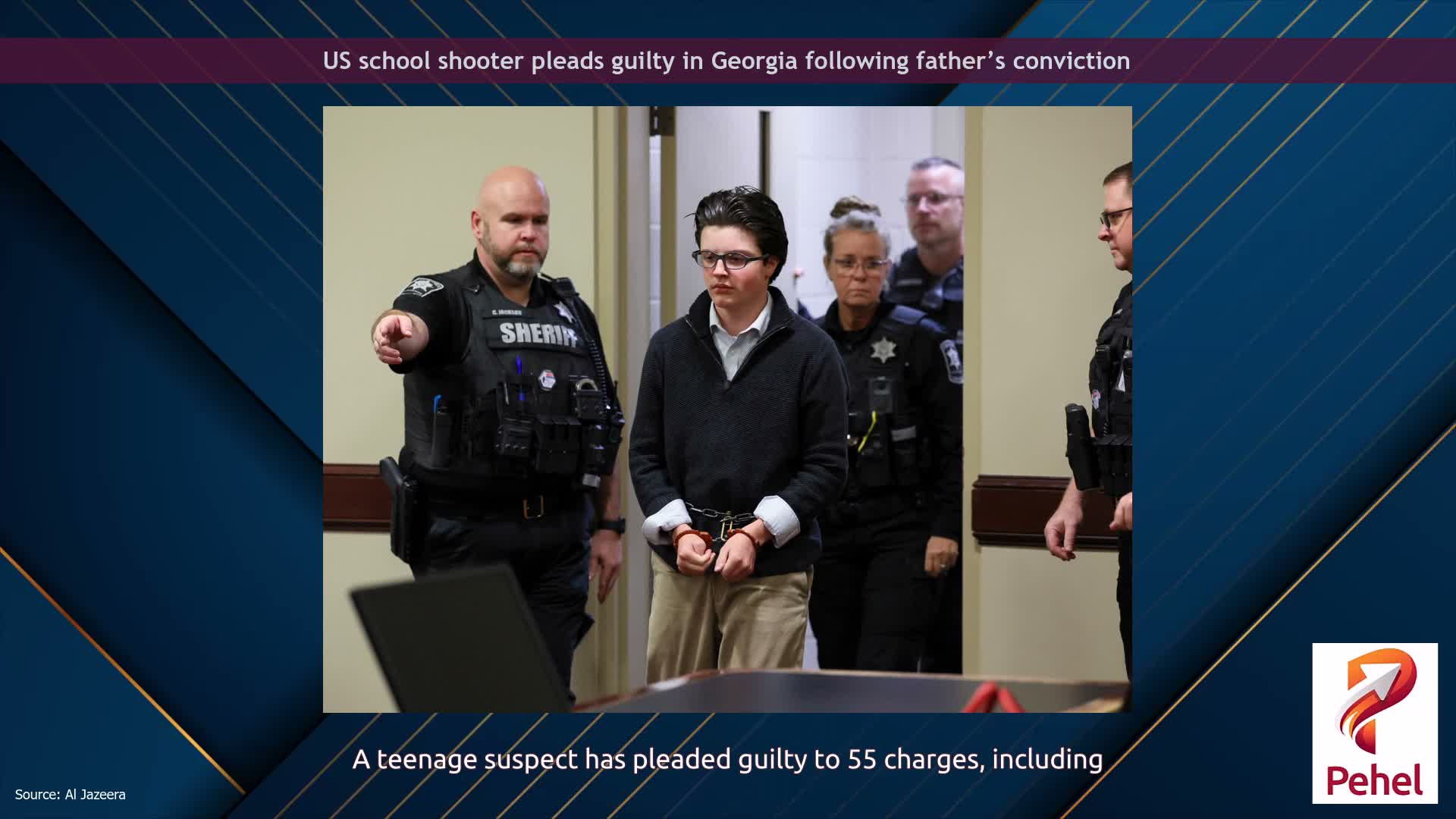 US school shooter pleads guilty in Georgia following father’s conviction