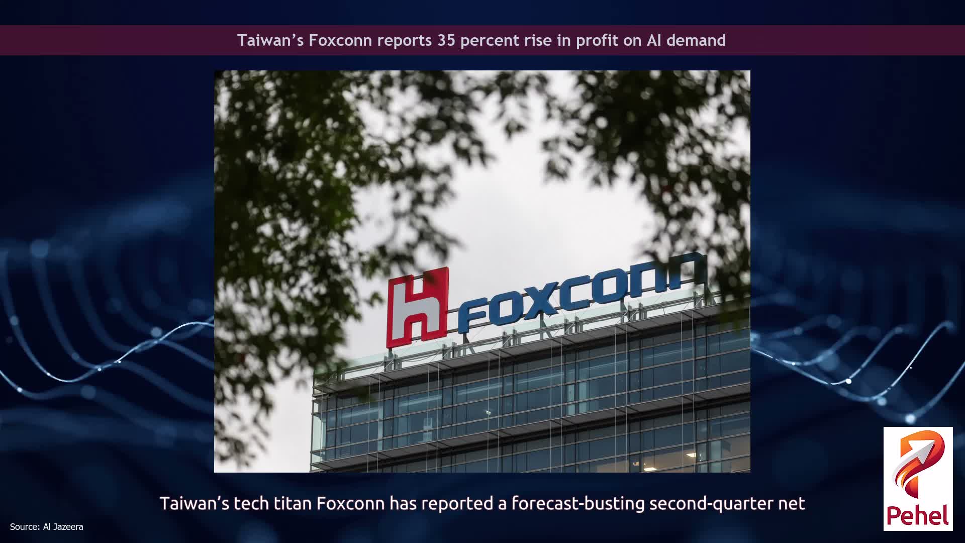 Taiwan’s Foxconn reports 35 percent rise in profit on AI demand