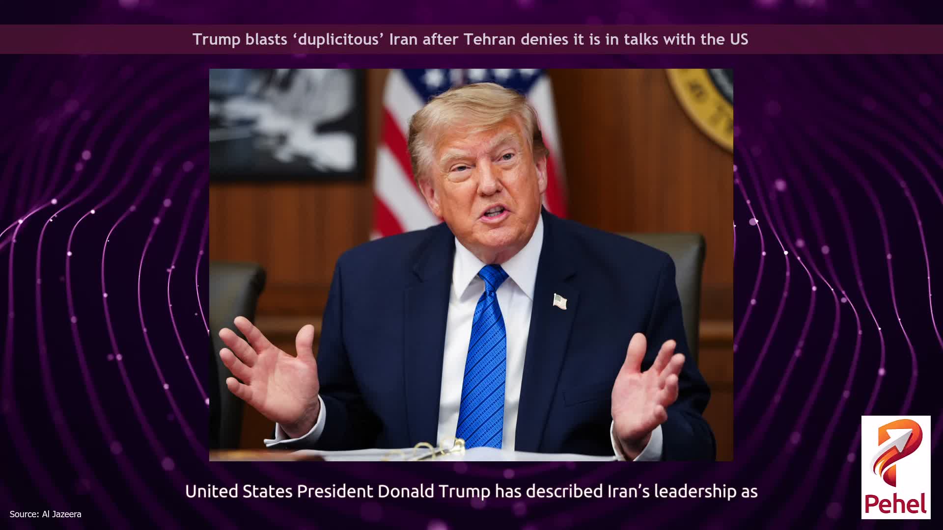 Trump blasts ‘duplicitous’ Iran after Tehran denies it is in talks with the US