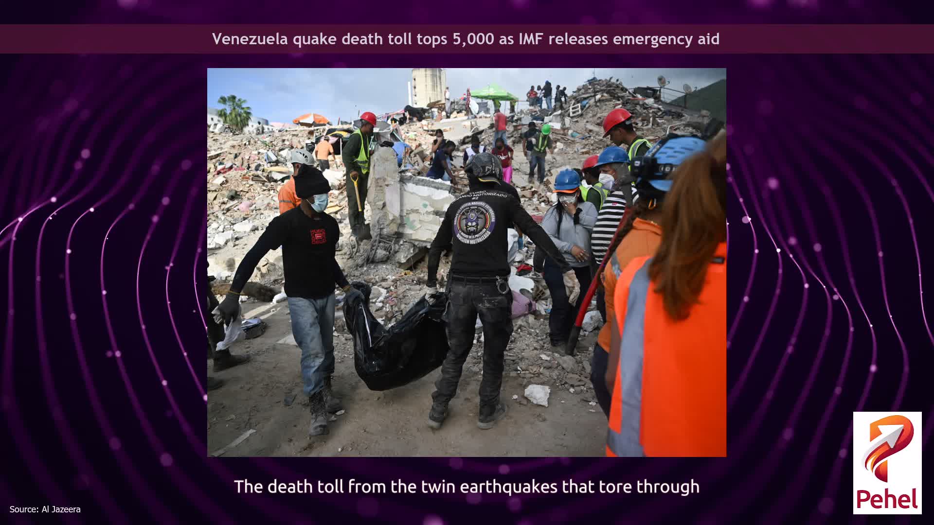 Venezuela quake death toll tops 5,000 as IMF releases emergency aid