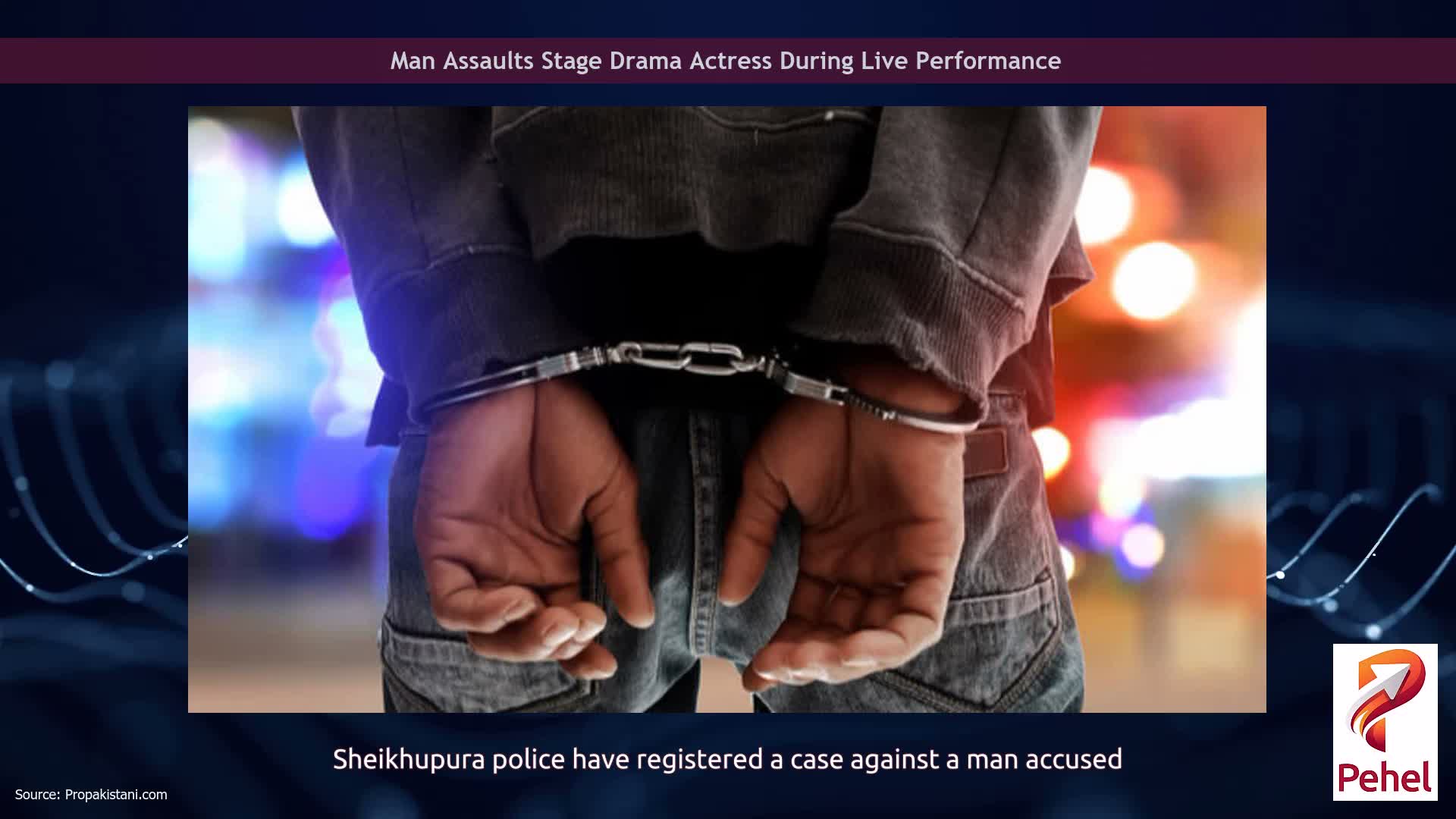 Man Assaults Stage Drama Actress During Live Performance