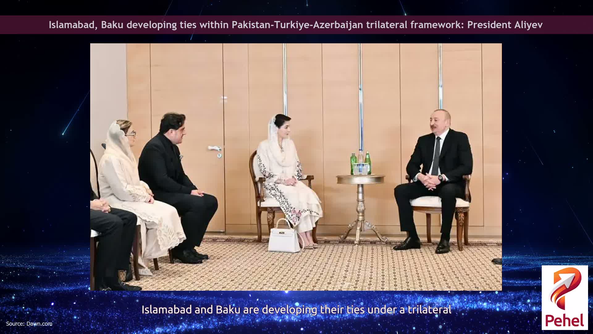 Islamabad, Baku developing ties within Pakistan-Turkiye-Azerbaijan trilateral framework: President Aliyev