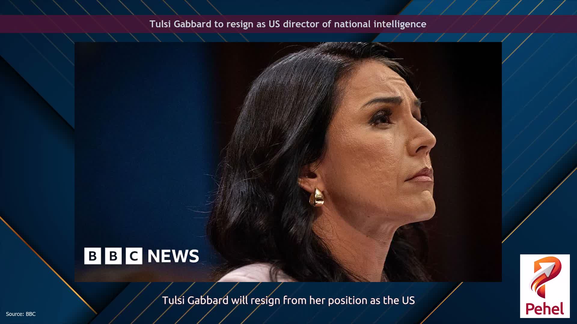 Tulsi Gabbard to resign as US director of national intelligence