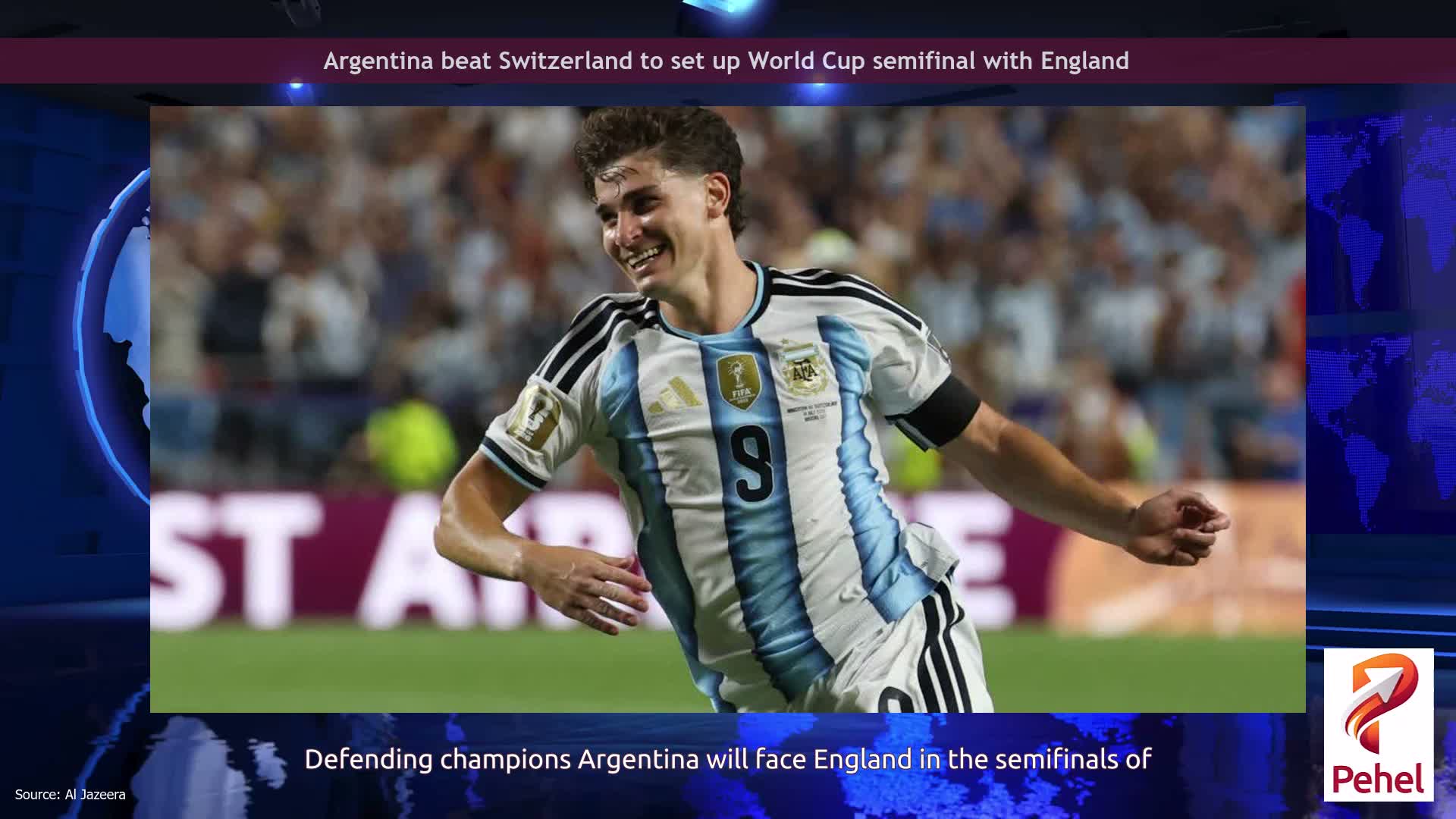 Argentina beat Switzerland to set up World Cup semifinal with England