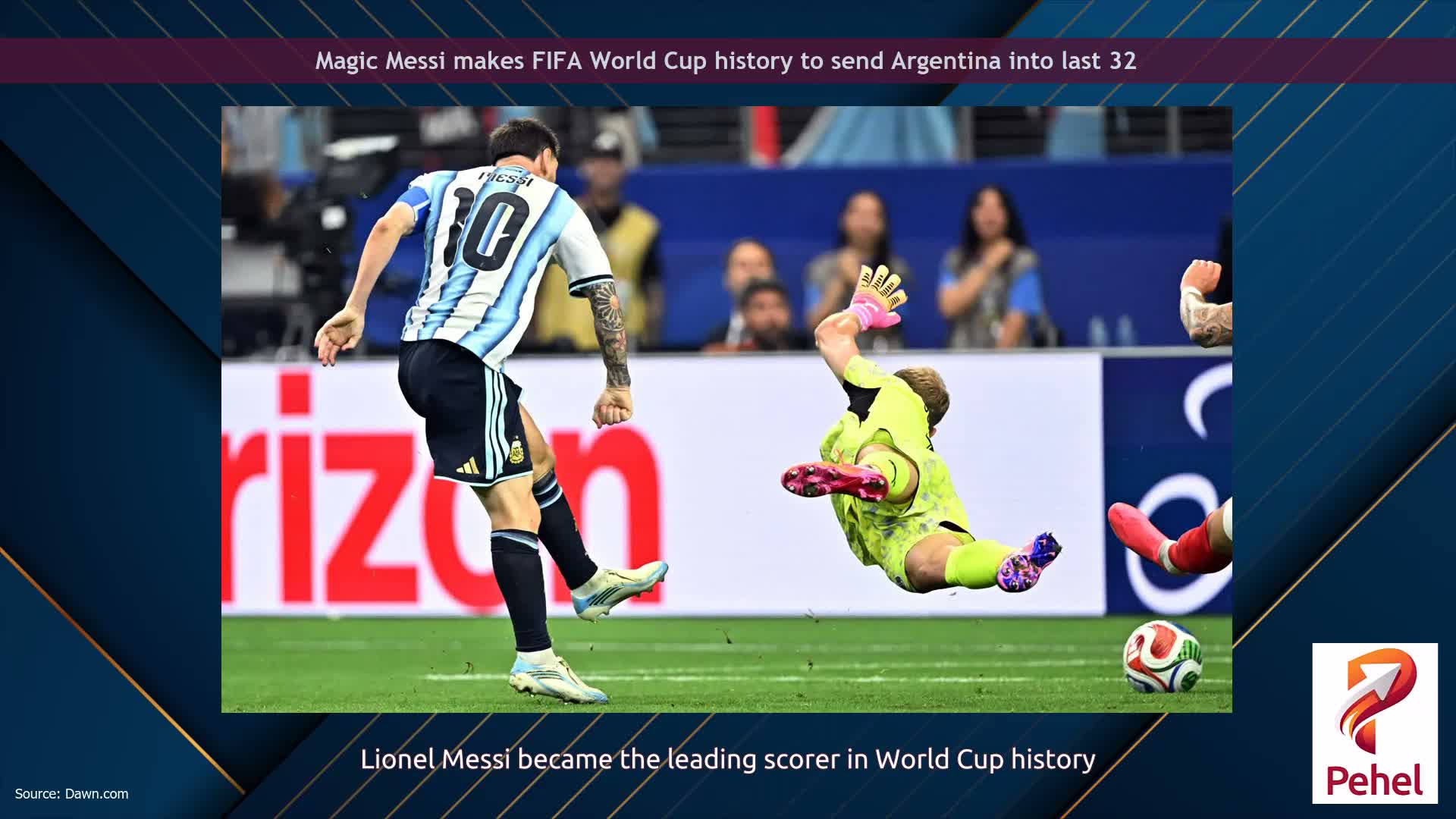 Magic Messi makes FIFA World Cup history to send Argentina into last 32