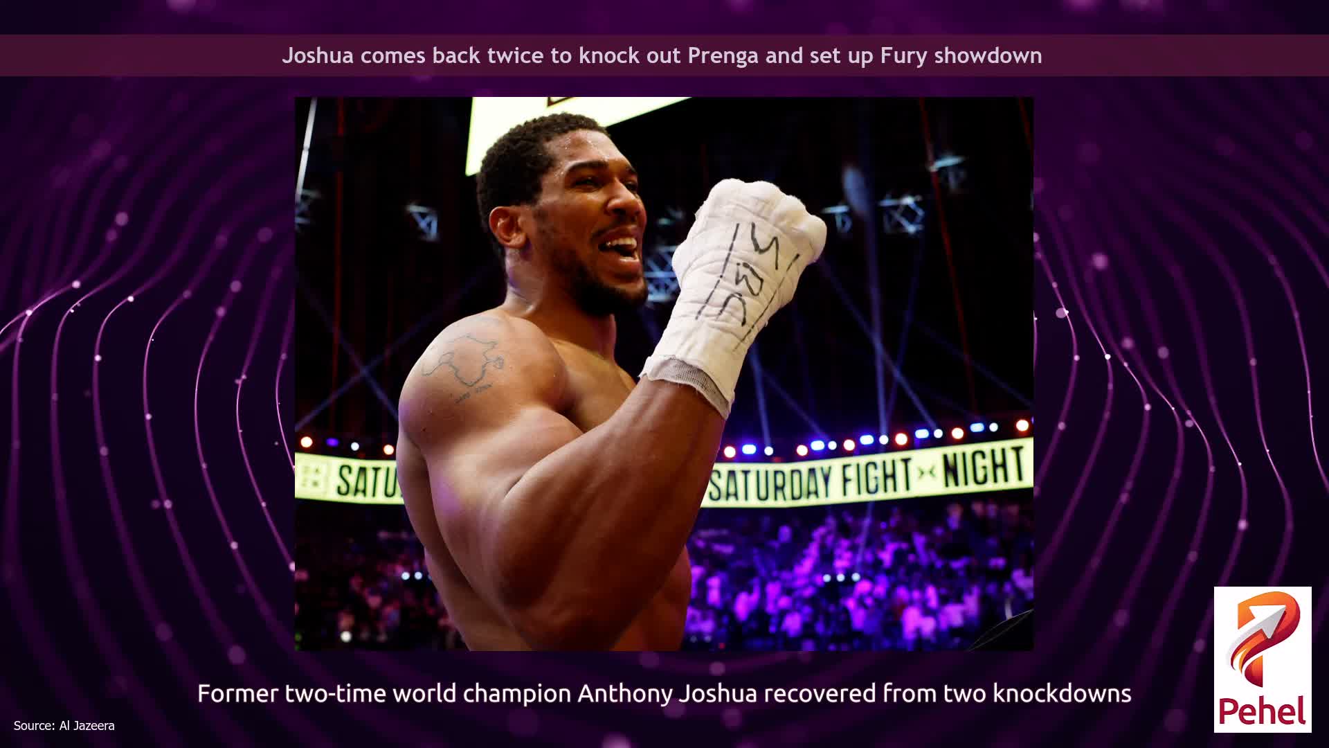 Joshua comes back twice to knock out Prenga and set up Fury showdown