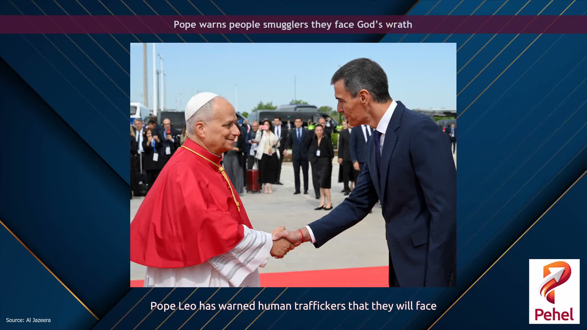 Pope warns people smugglers they face God’s wrath
