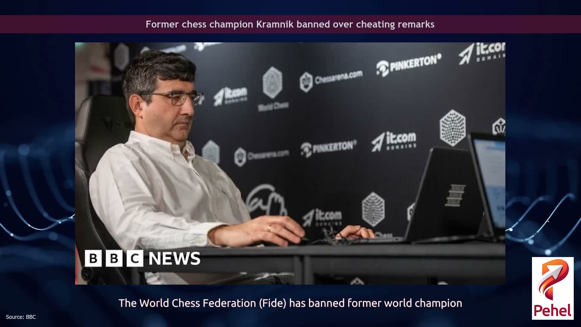 Former chess champion Kramnik banned over cheating remarks