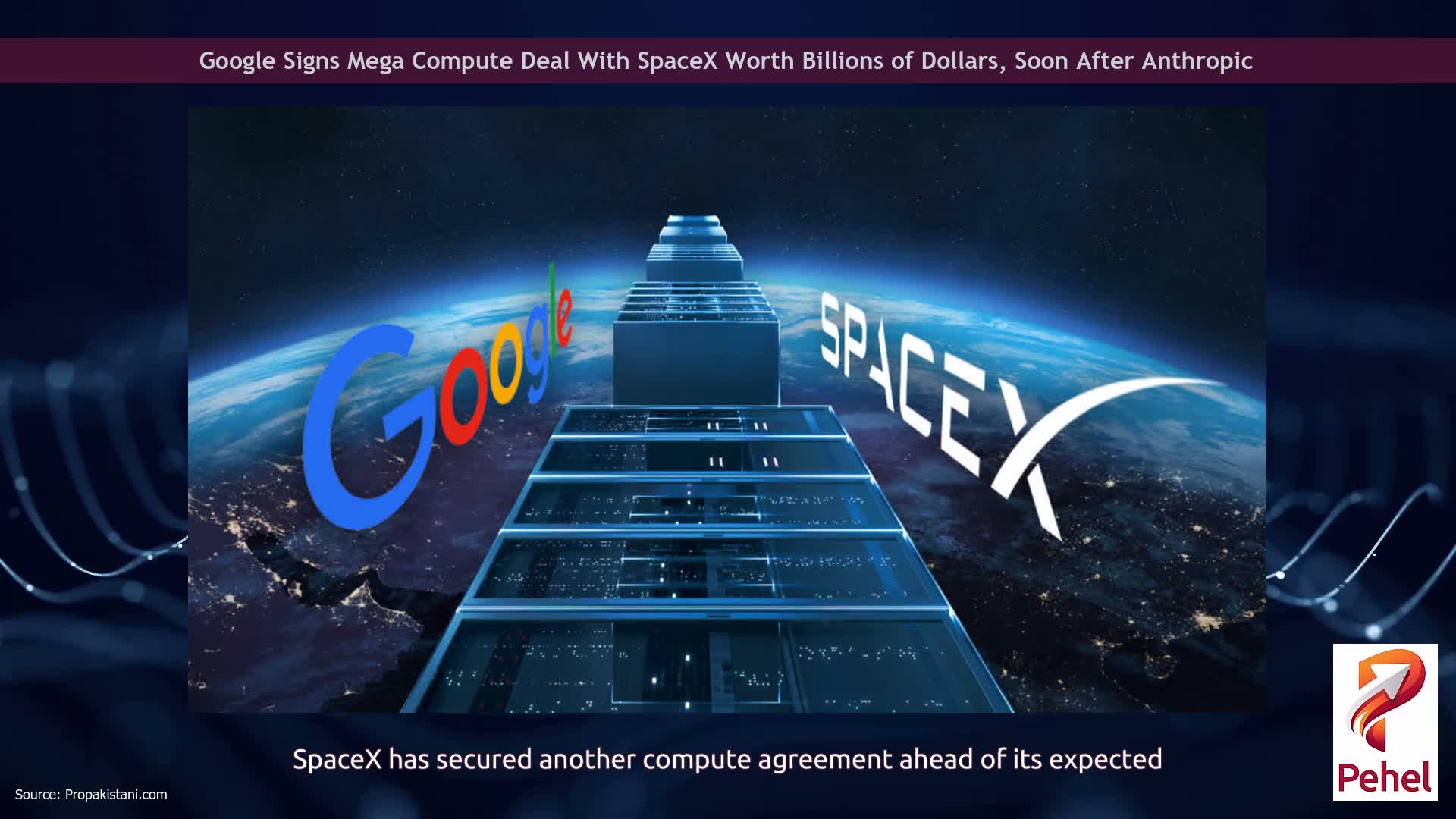 Google Signs Mega Compute Deal With SpaceX Worth Billions of Dollars, Soon After Anthropic