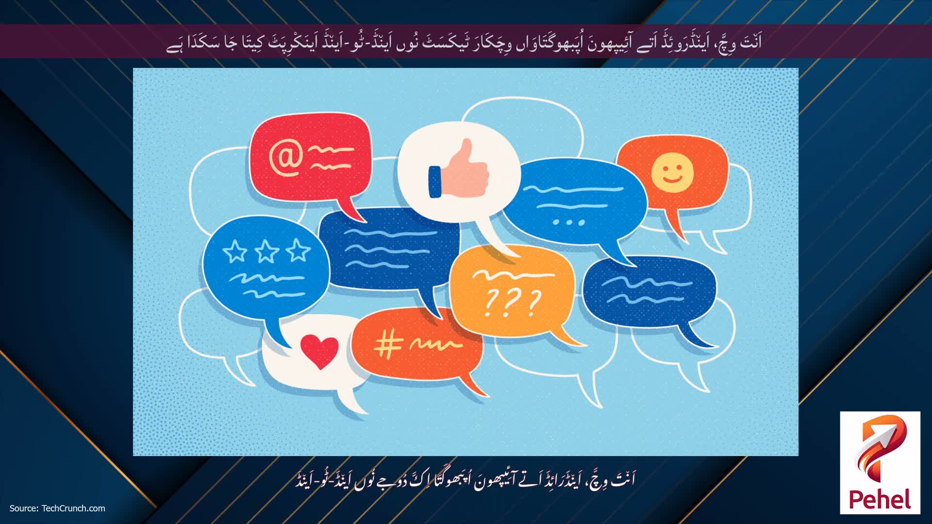 اَن٘تَ وِچَّ، اَین٘ڈَرَوئِڈَ اَتے آئِیپھونَ اُپَبھوگَتَاوَاں وِچَکَارَ ٹَیکَسَٹَ نُوں اَین٘ڈَ-ٹُو-اَین٘ڈَ اَینَکْرِپَٹَ کِیتَا جَا سَکَدَا ہَے