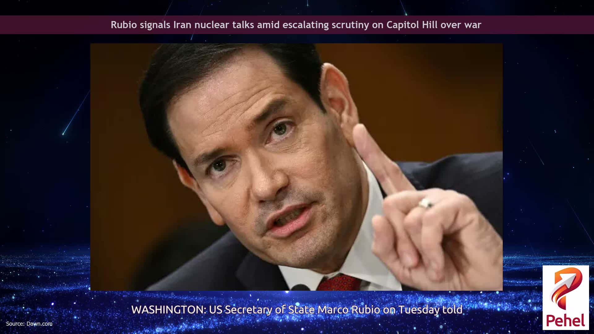 Rubio signals Iran nuclear talks amid escalating scrutiny on Capitol Hill over war