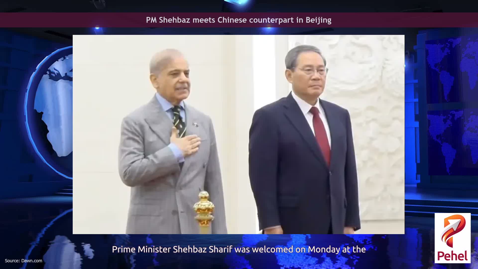 PM Shehbaz meets Chinese counterpart in Beijing