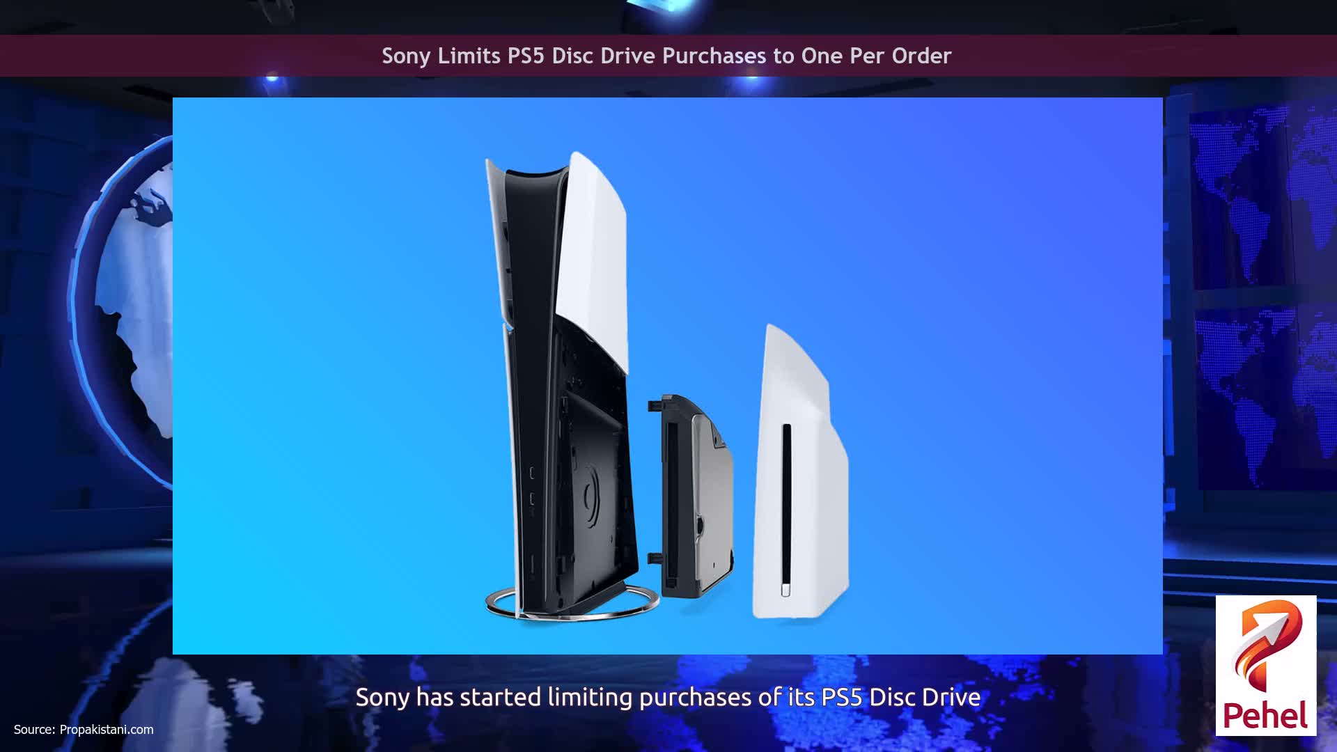 Sony Limits PS5 Disc Drive Purchases to One Per Order