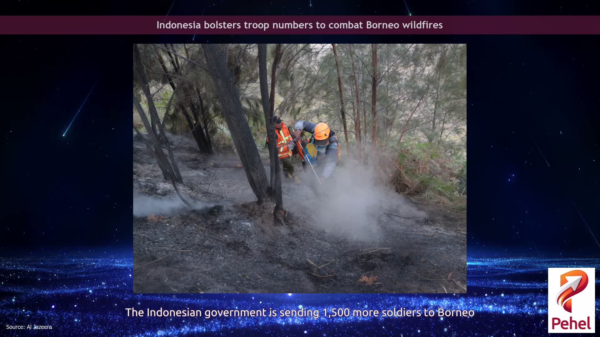 Indonesia bolsters troop numbers to combat Borneo wildfires