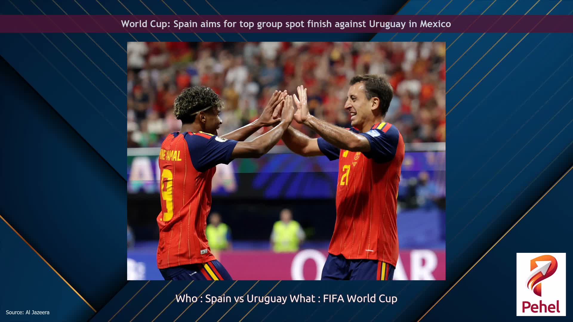 World Cup: Spain aims for top group spot finish against Uruguay in Mexico
