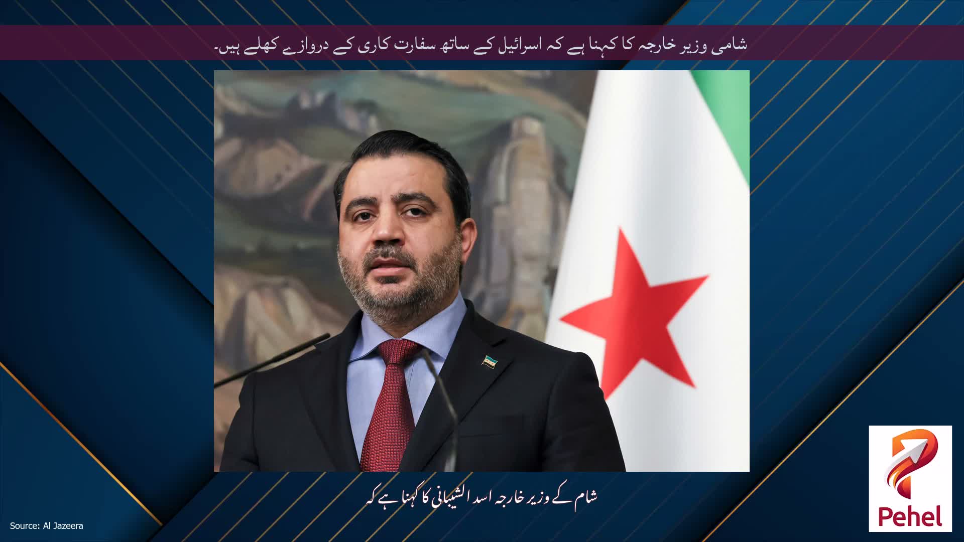 شامی وزیر خارجہ کا کہنا ہے کہ اسرائیل کے ساتھ سفارت کاری کے دروازے کھلے ہیں۔