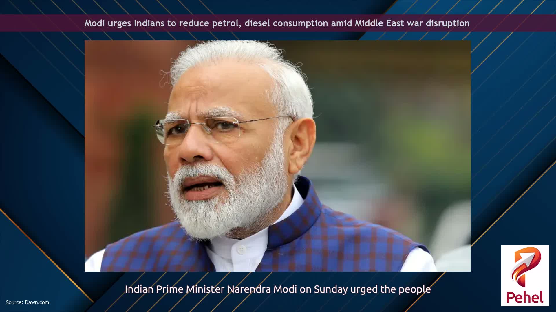 Modi urges Indians to reduce petrol, diesel consumption amid Middle East war disruption