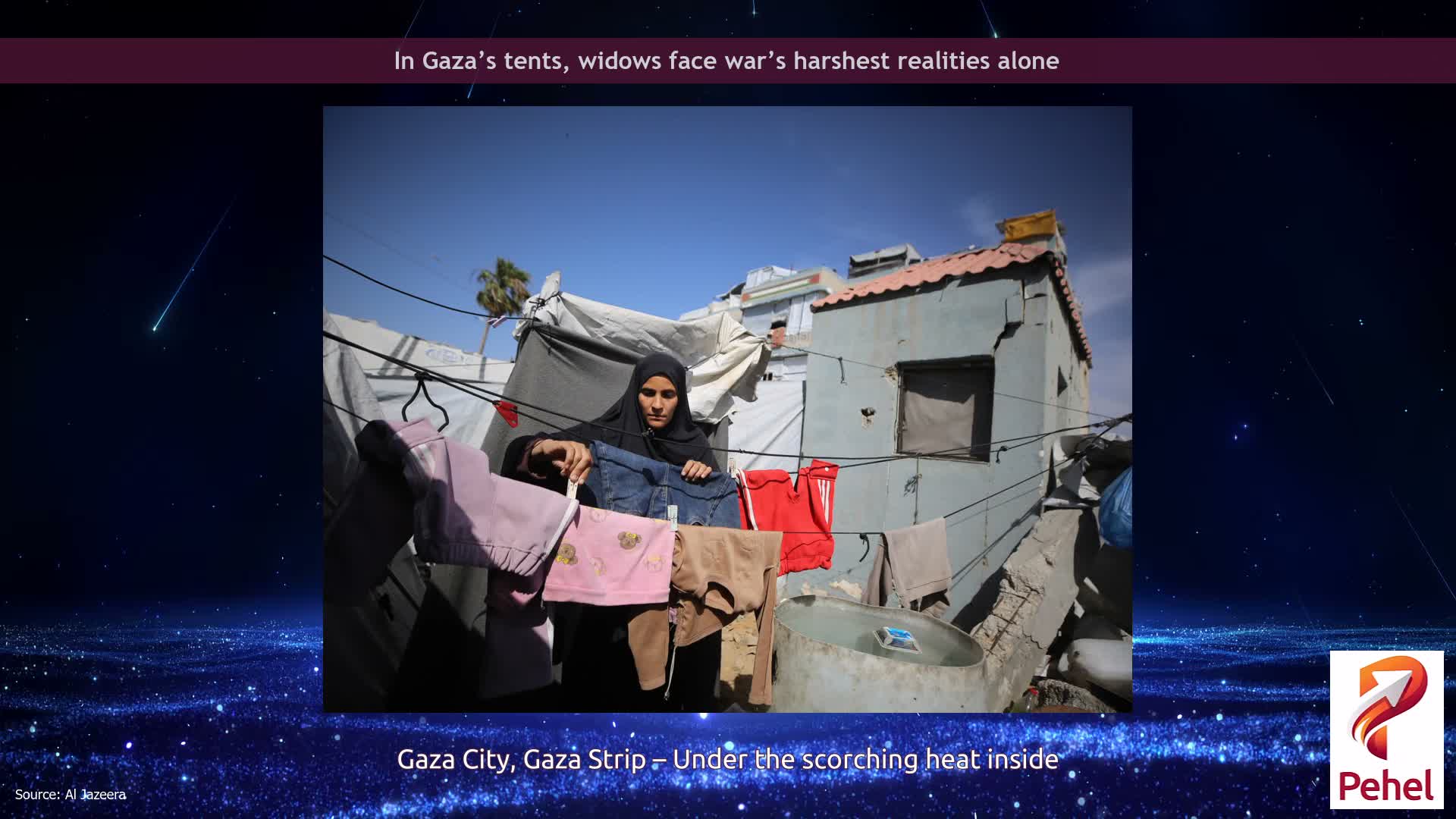 In Gaza’s tents, widows face war’s harshest realities alone