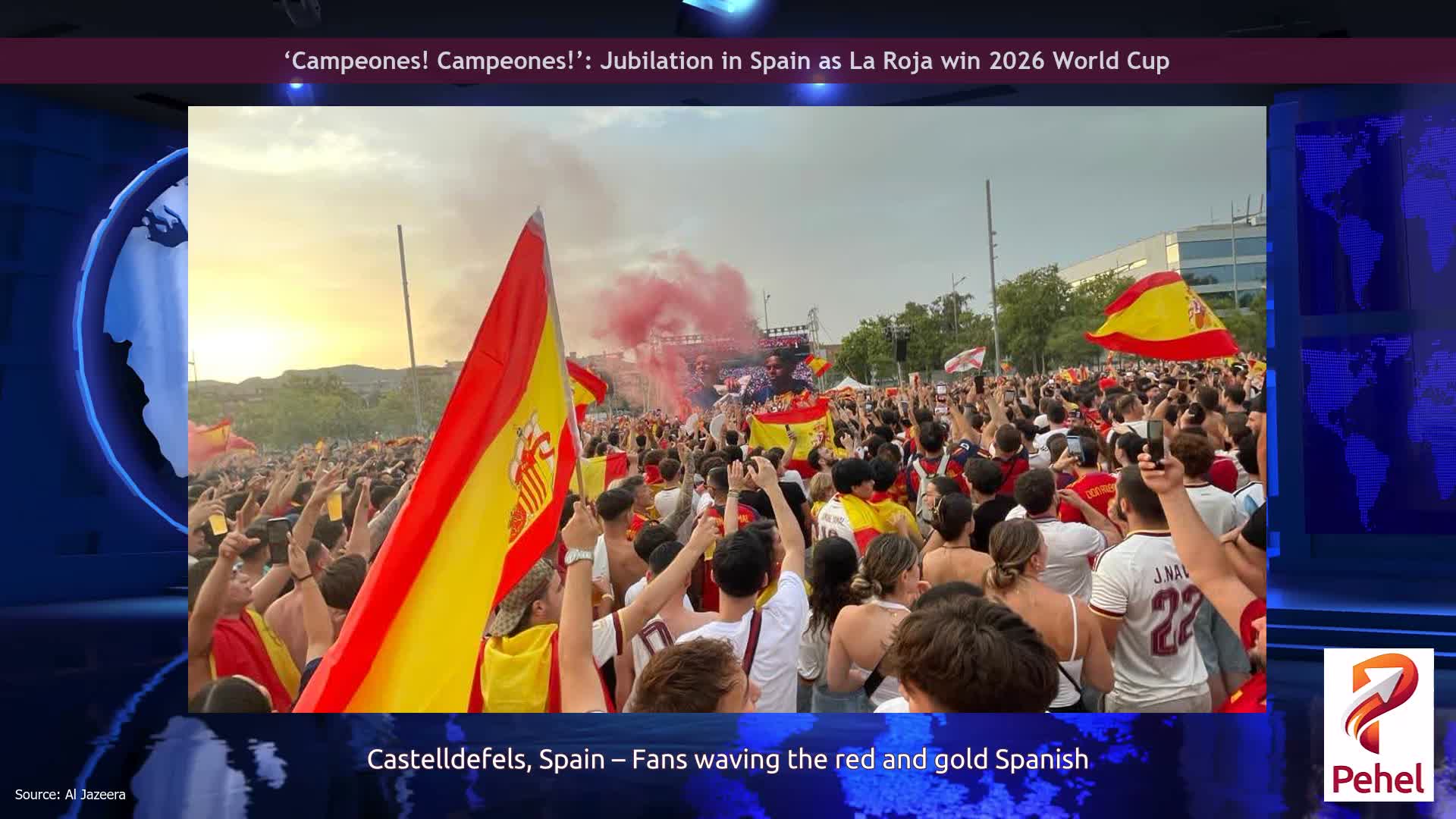 ‘Campeones! Campeones!’: Jubilation in Spain as La Roja win 2026 World Cup