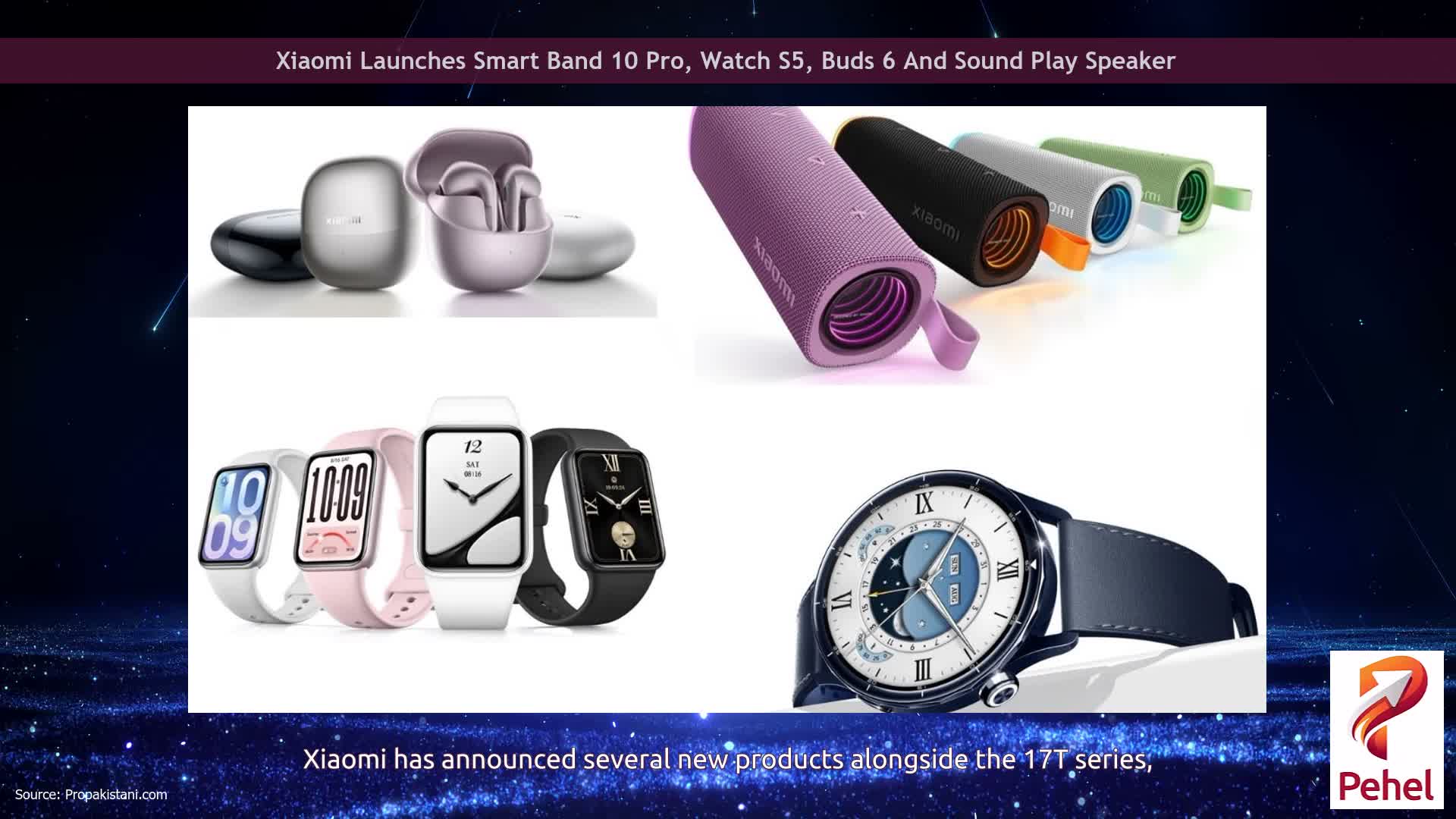Xiaomi Launches Smart Band 10 Pro, Watch S5, Buds 6 And Sound Play Speaker
