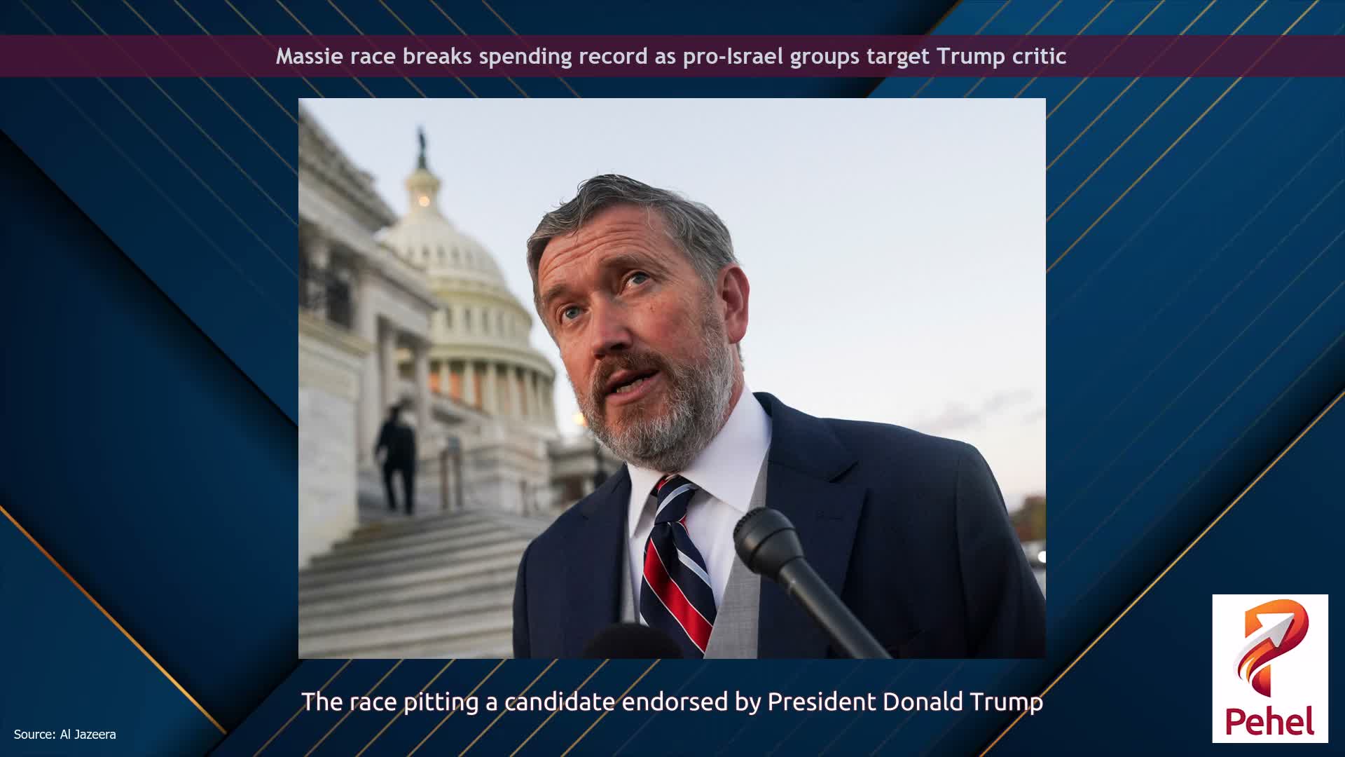 Massie race breaks spending record as pro-Israel groups target Trump critic
