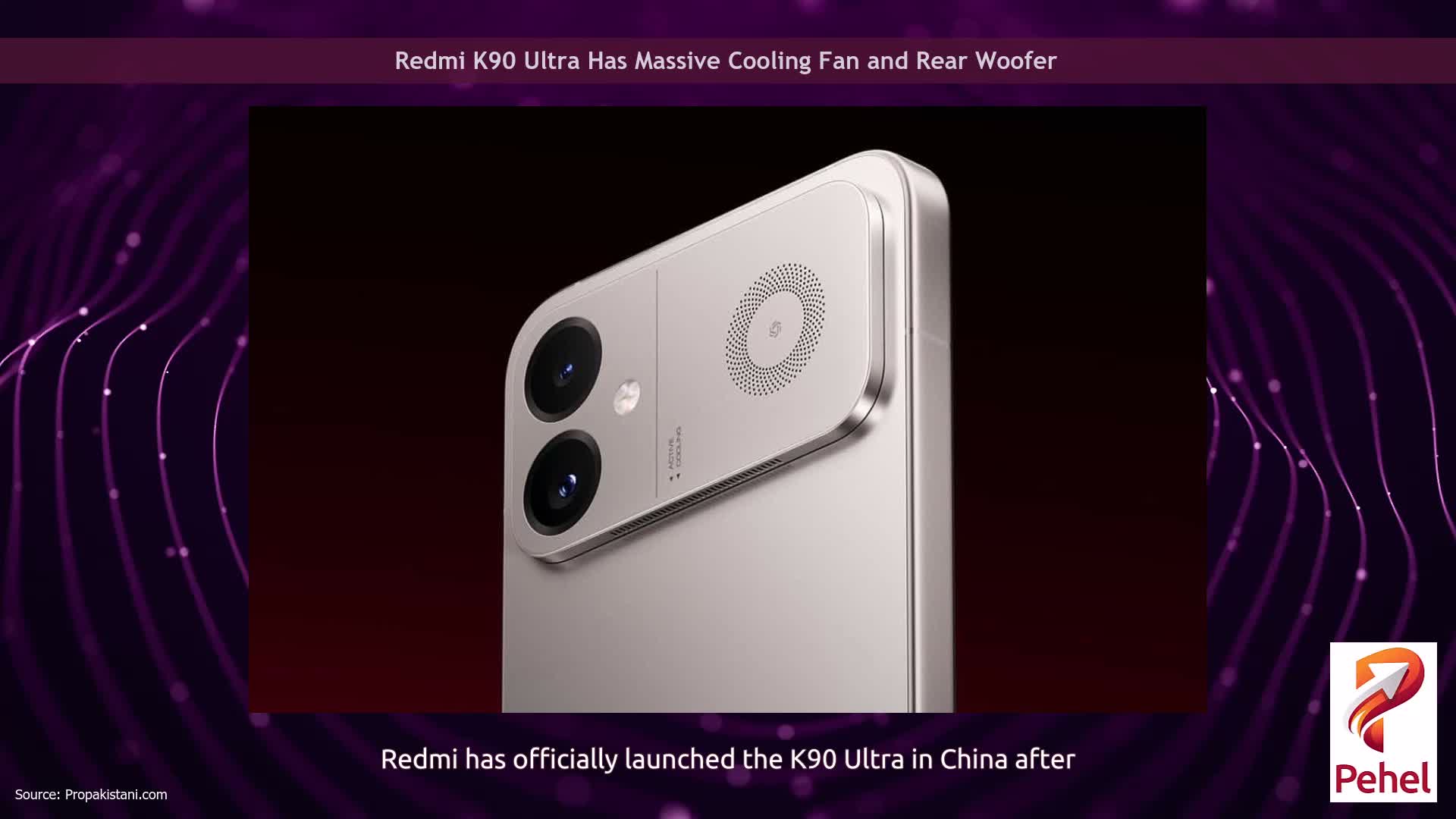 Redmi K90 Ultra Has Massive Cooling Fan and Rear Woofer