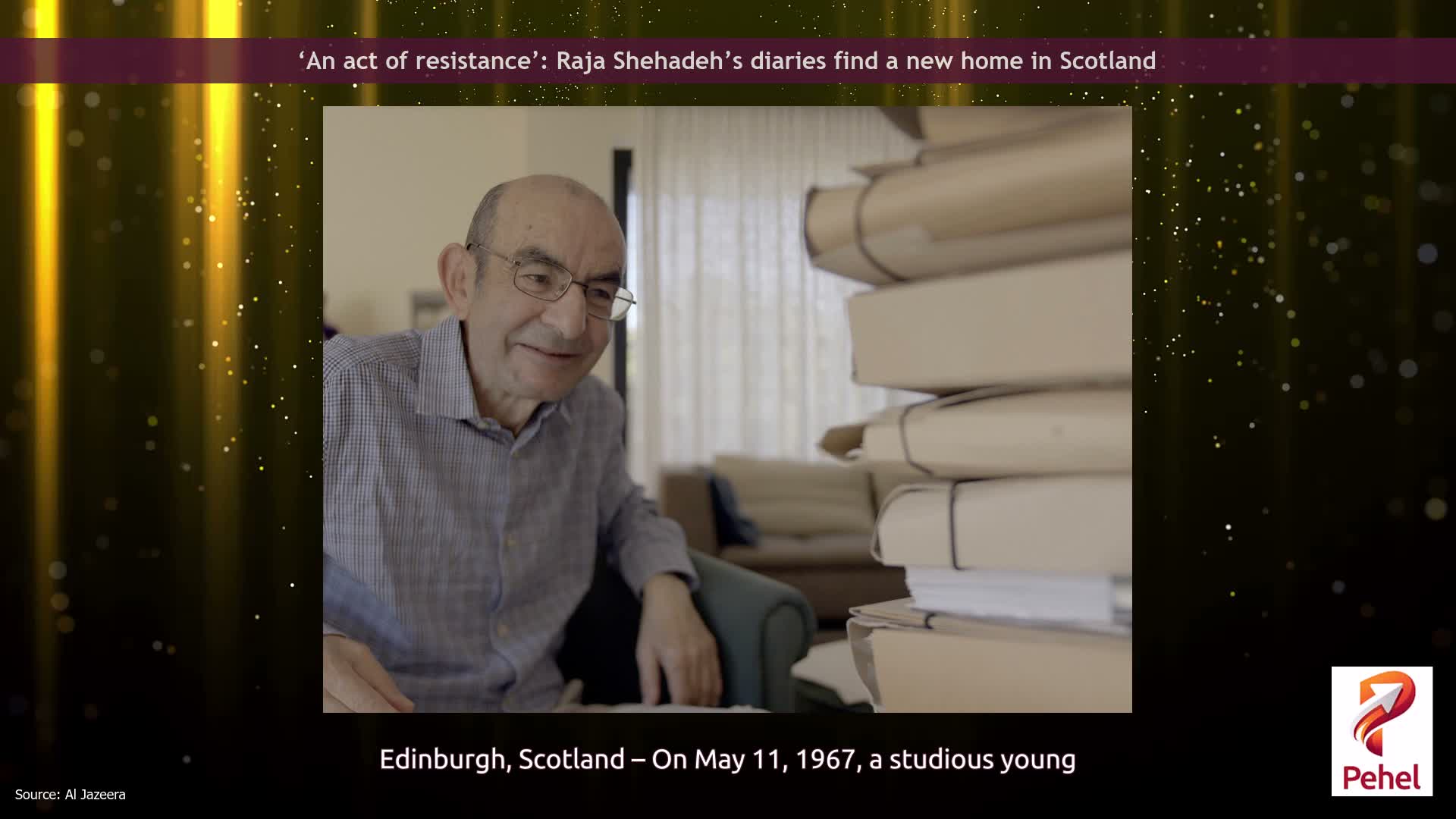 ‘An act of resistance’: Raja Shehadeh’s diaries find a new home in Scotland