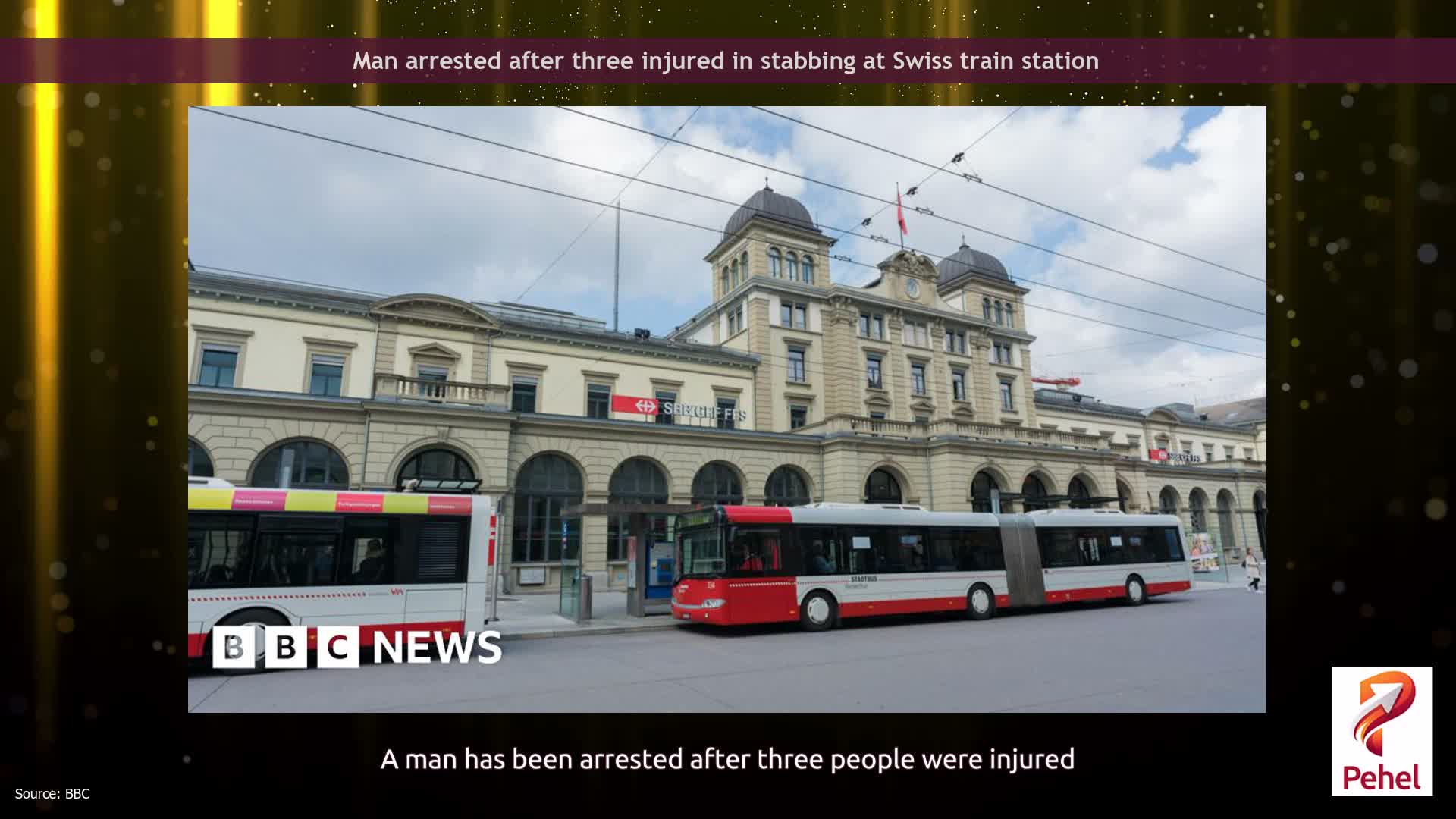 Man arrested after three injured in stabbing at Swiss train station