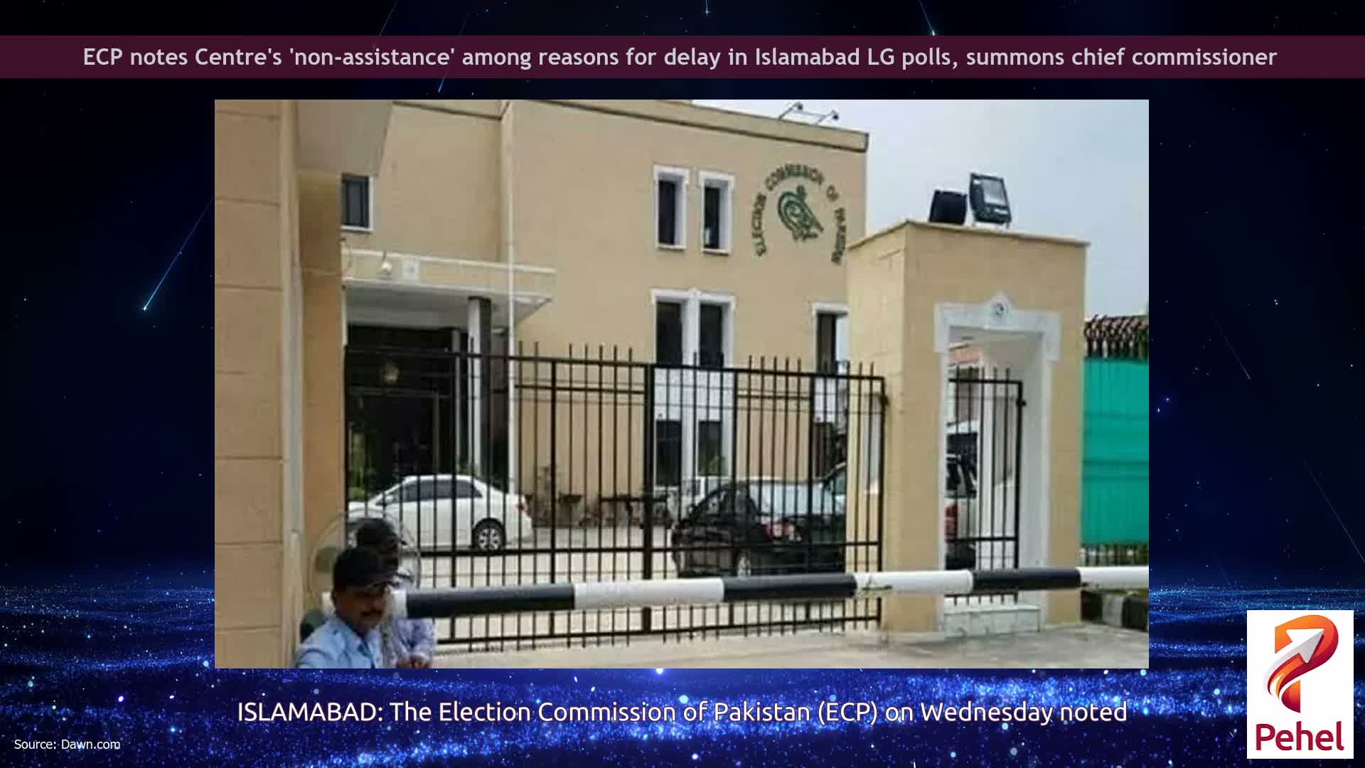 ECP notes Centre's 'non-assistance' among reasons for delay in Islamabad LG polls, summons chief commissioner