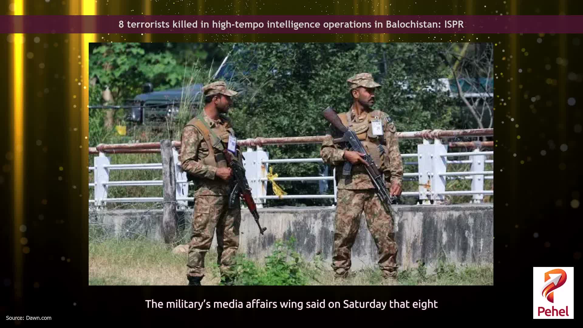 8 terrorists killed in high-tempo intelligence operations in Balochistan: ISPR