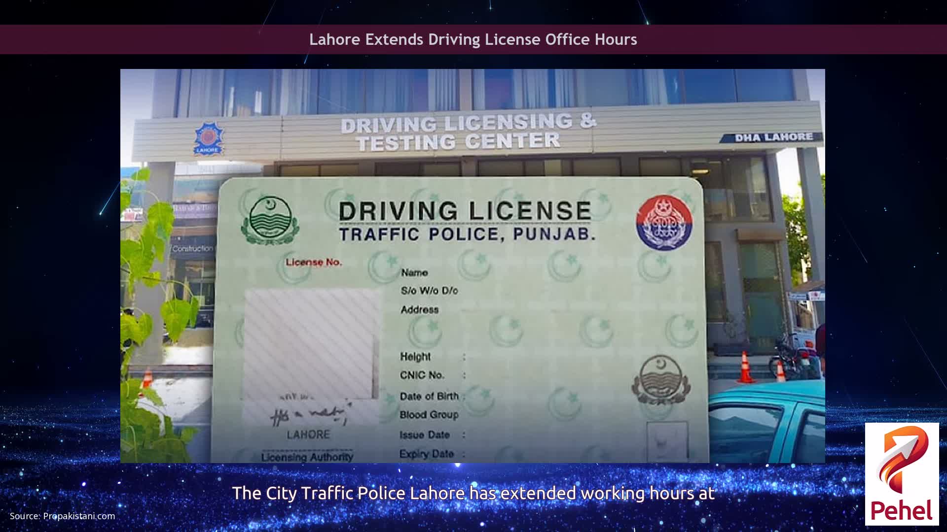 Lahore Extends Driving License Office Hours