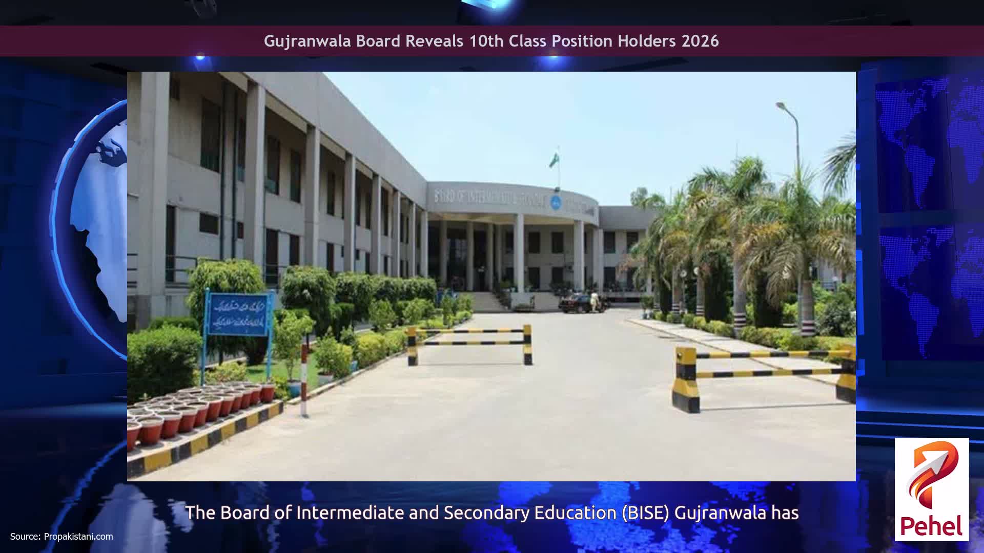 Gujranwala Board Reveals 10th Class Position Holders 2026