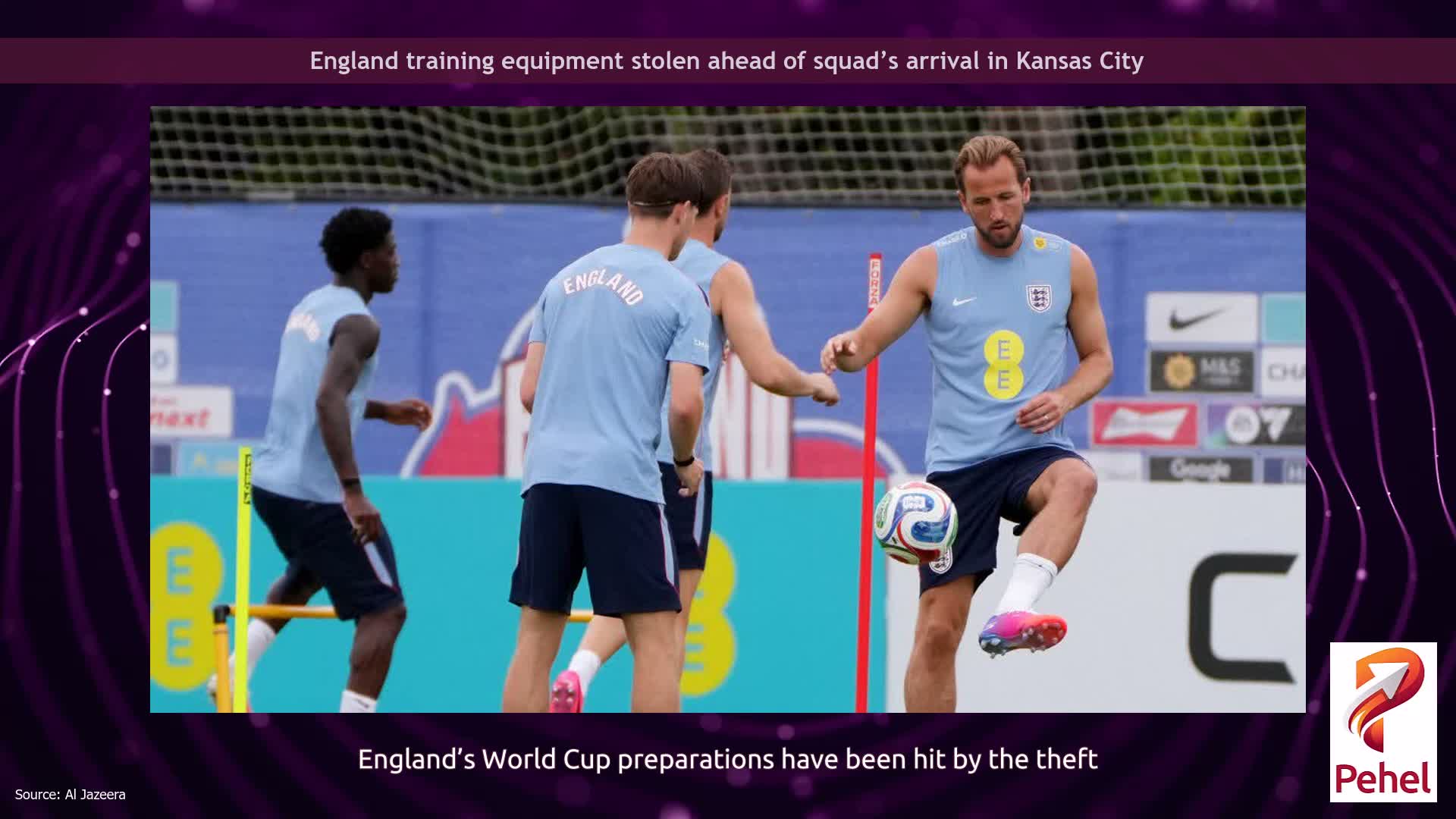 England training equipment stolen ahead of squad’s arrival in Kansas City