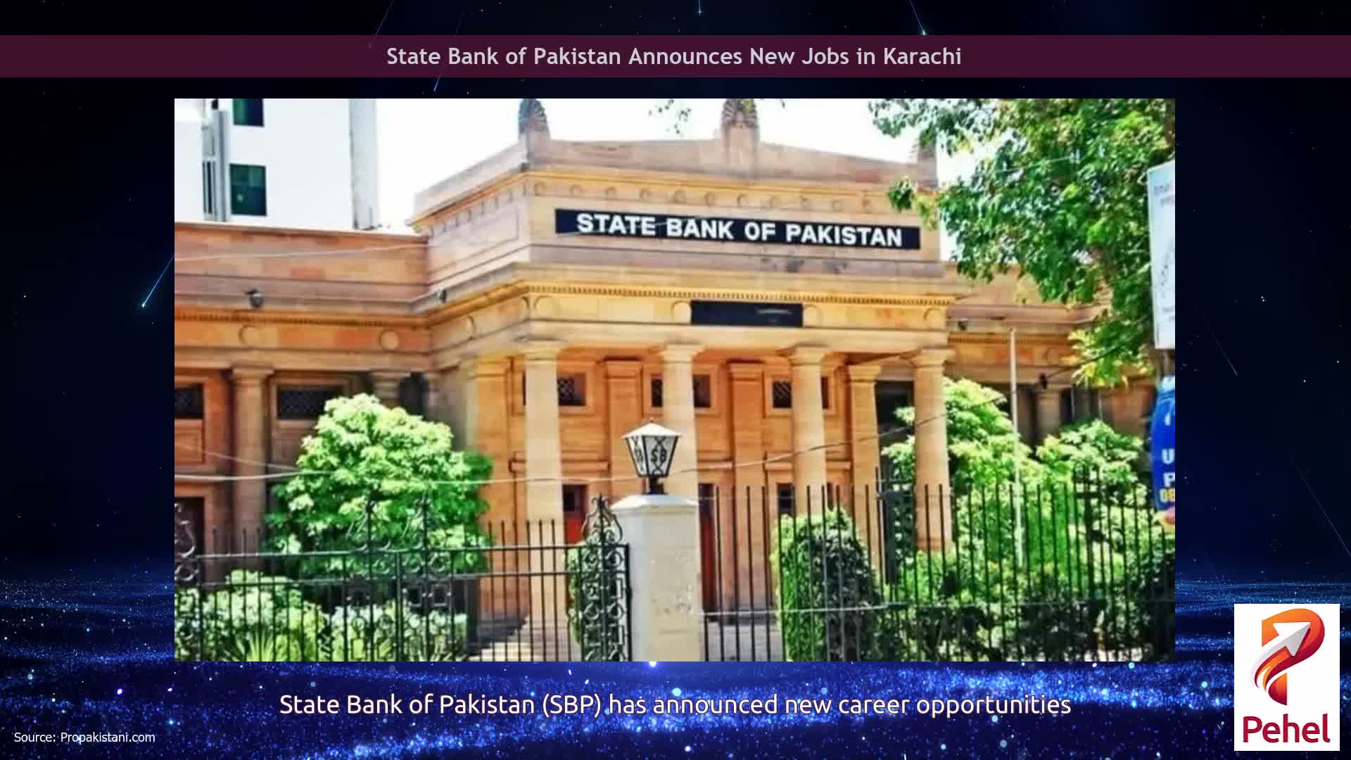 State Bank of Pakistan Announces New Jobs in Karachi