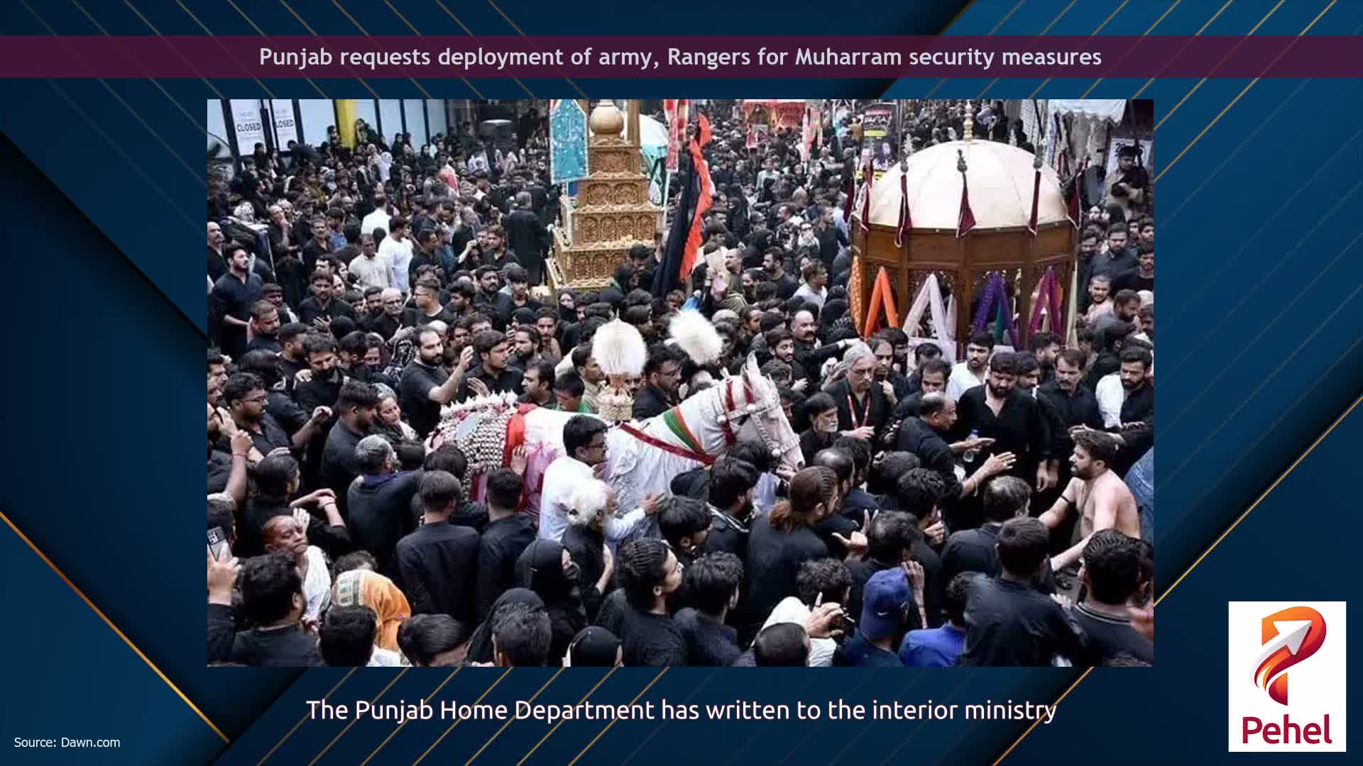 Punjab requests deployment of army, Rangers for Muharram security measures