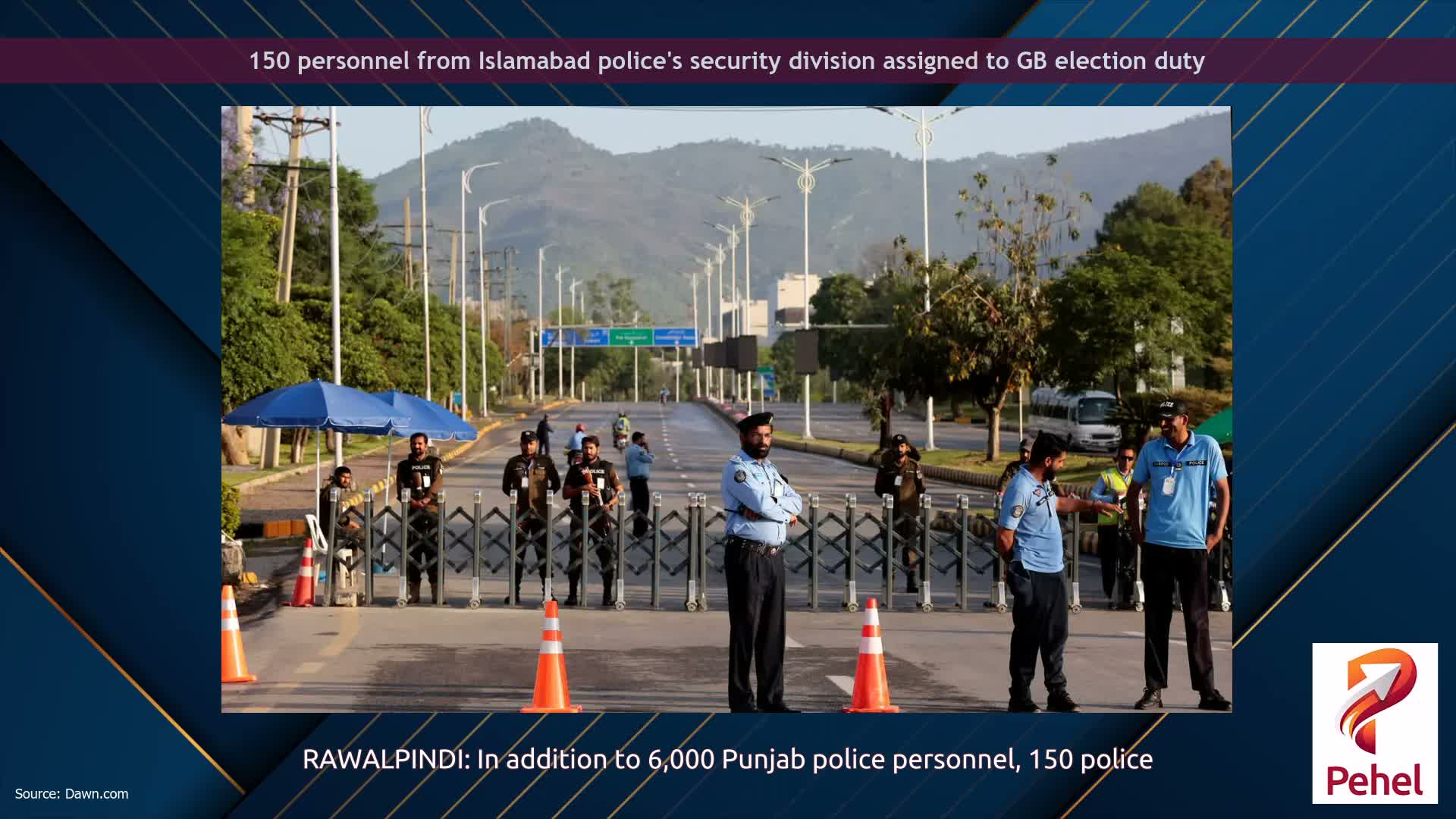 150 personnel from Islamabad police's security division assigned to GB election duty