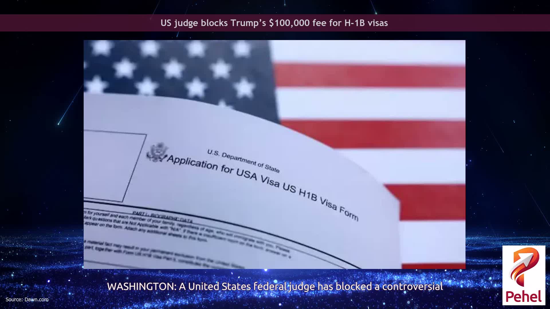 US judge blocks Trump’s $100,000 fee for H-1B visas