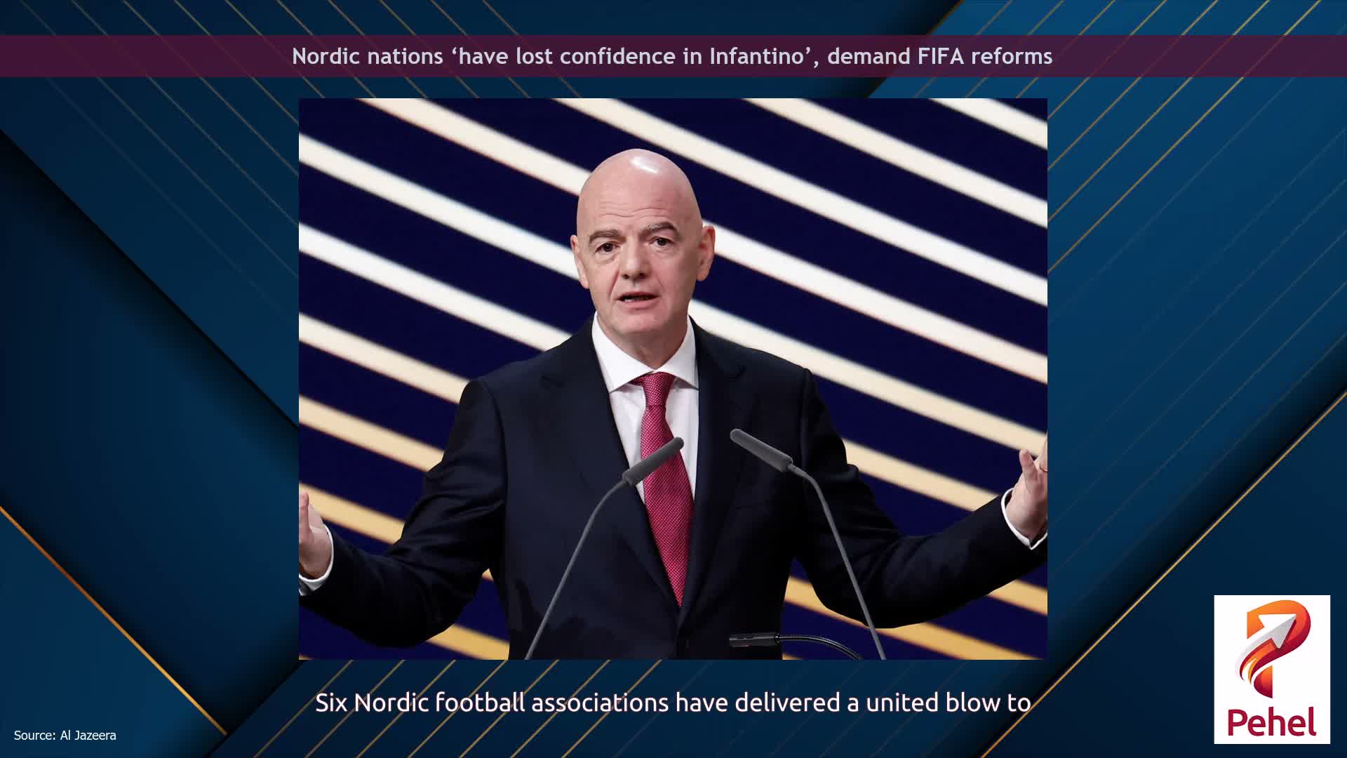 Nordic nations ‘have lost confidence in Infantino’, demand FIFA reforms