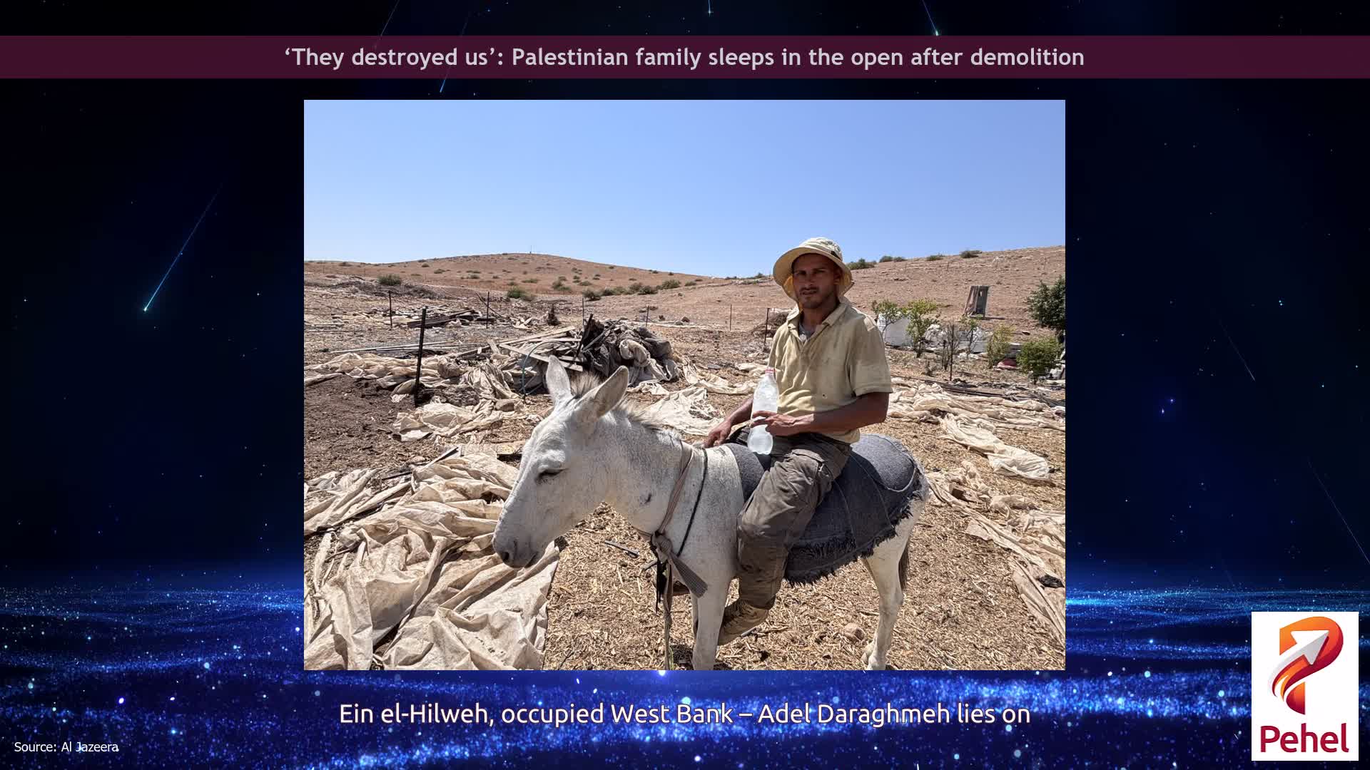 ‘They destroyed us’: Palestinian family sleeps in the open after demolition
