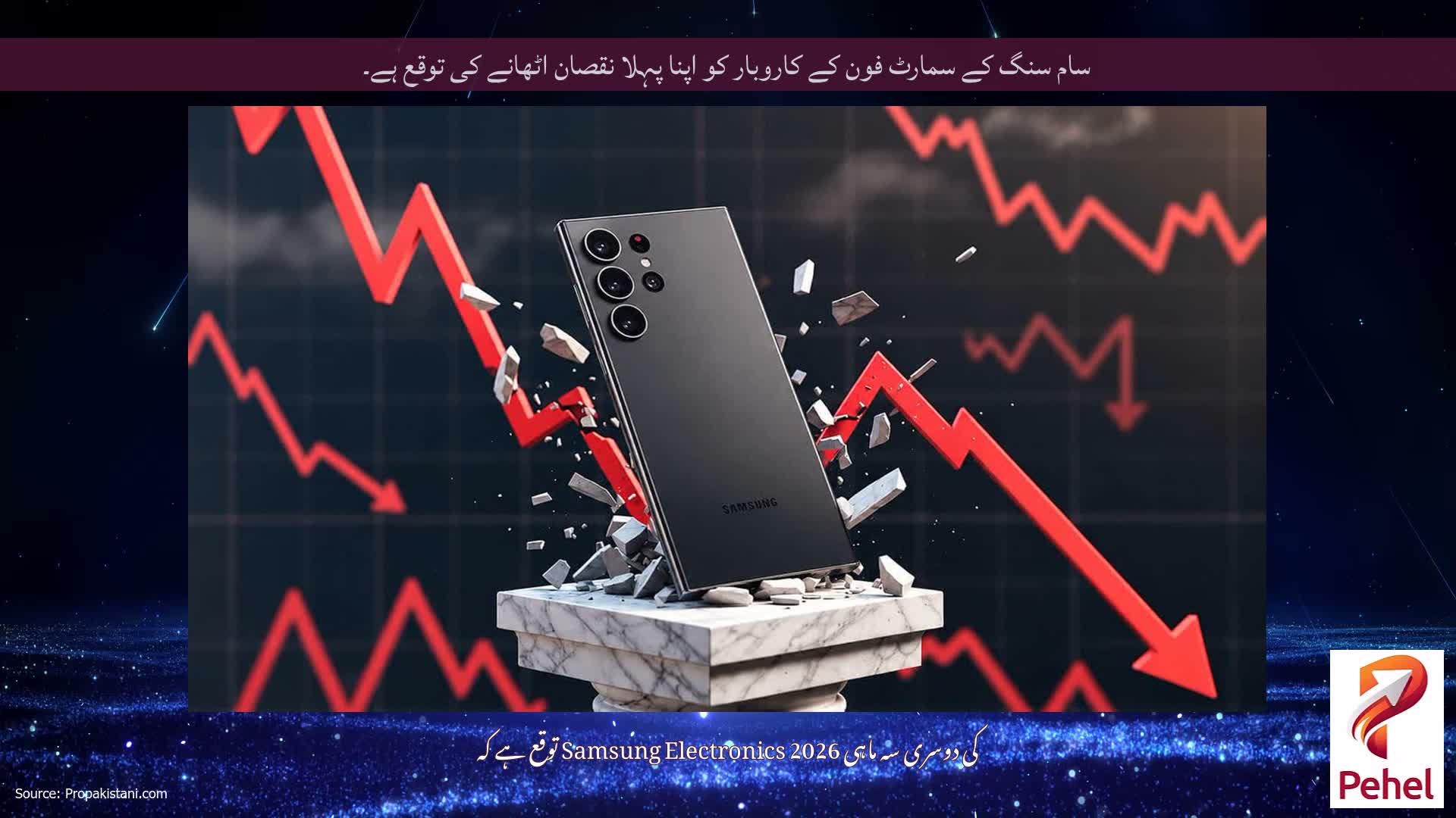 سام سنگ کے سمارٹ فون کے کاروبار کو اپنا پہلا نقصان اٹھانے کی توقع ہے۔