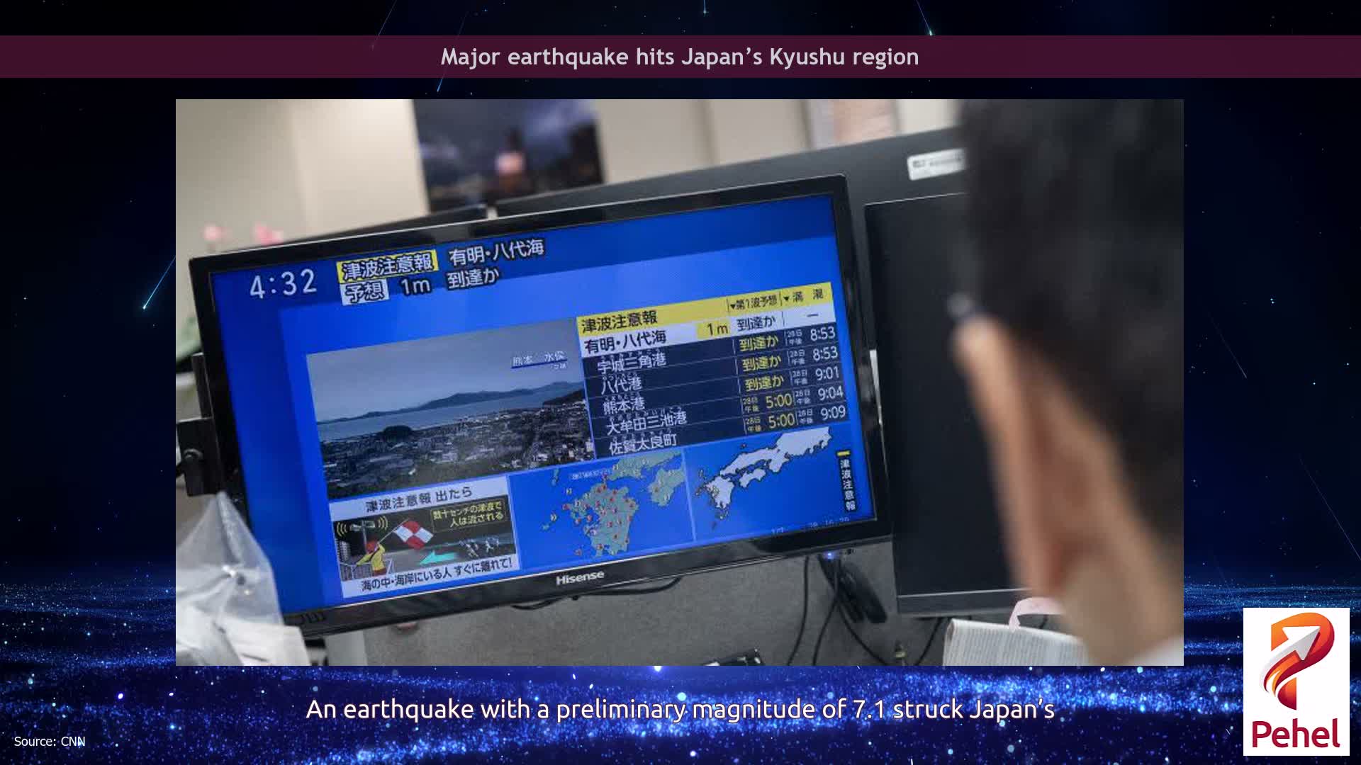 Major earthquake hits Japan’s Kyushu region