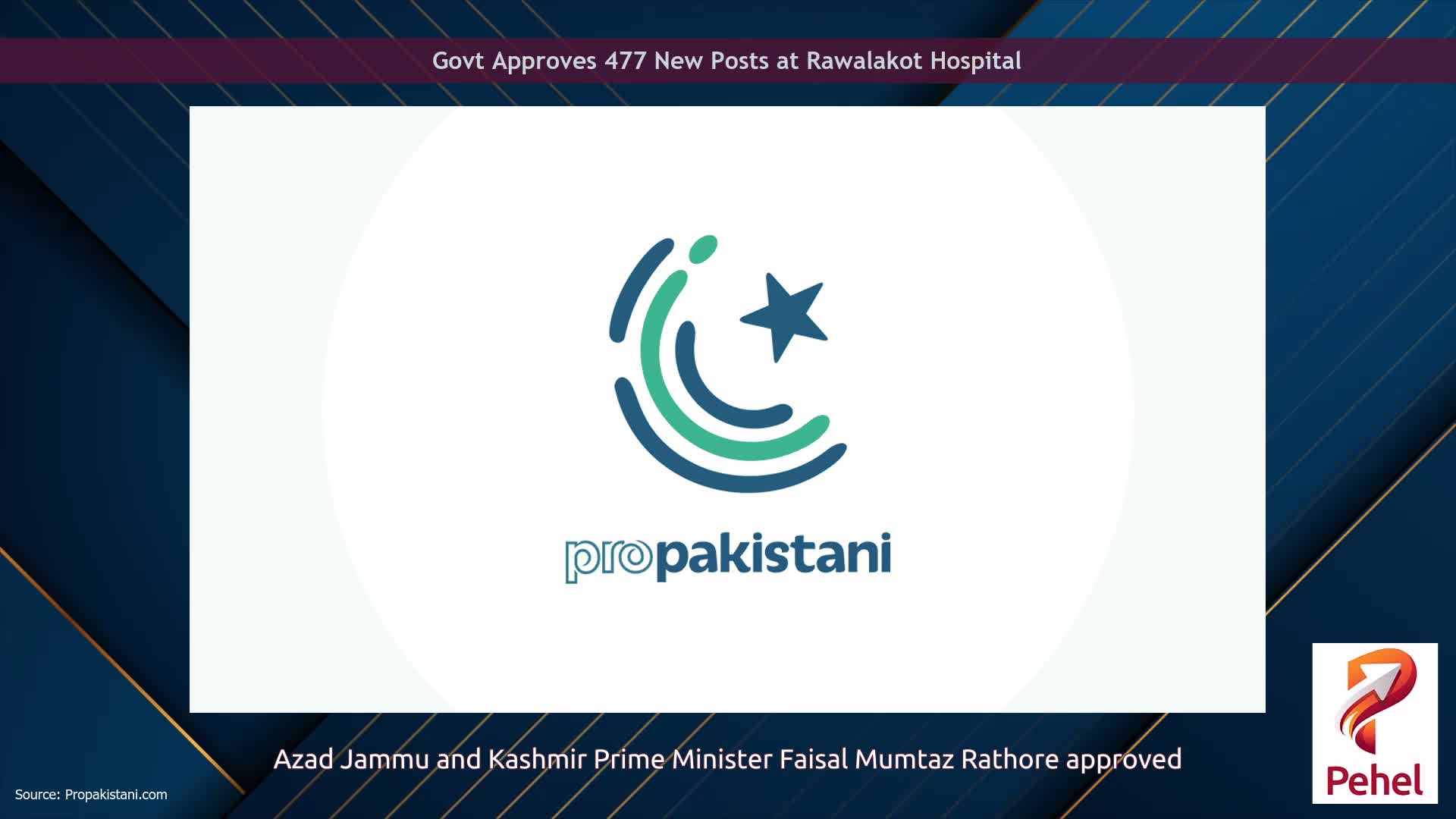 Govt Approves 477 New Posts at Rawalakot Hospital