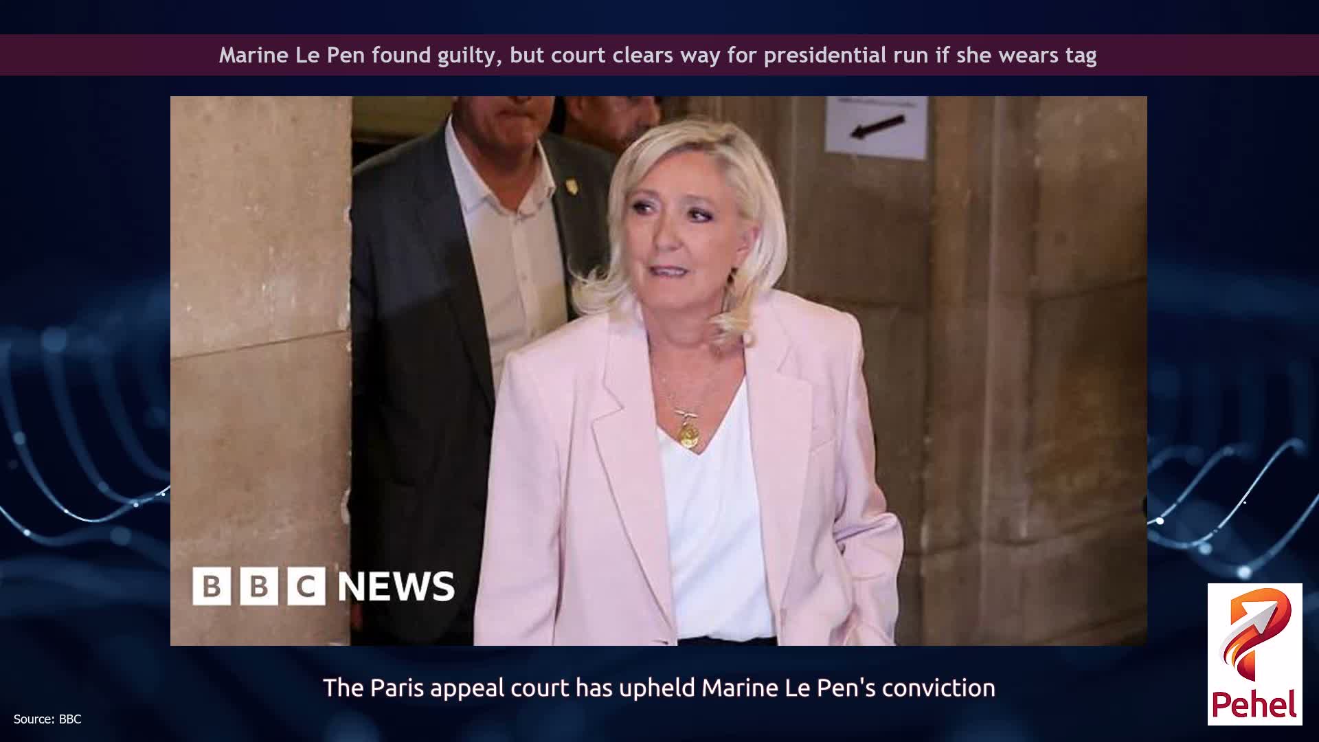 Marine Le Pen found guilty, but court clears way for presidential run if she wears tag