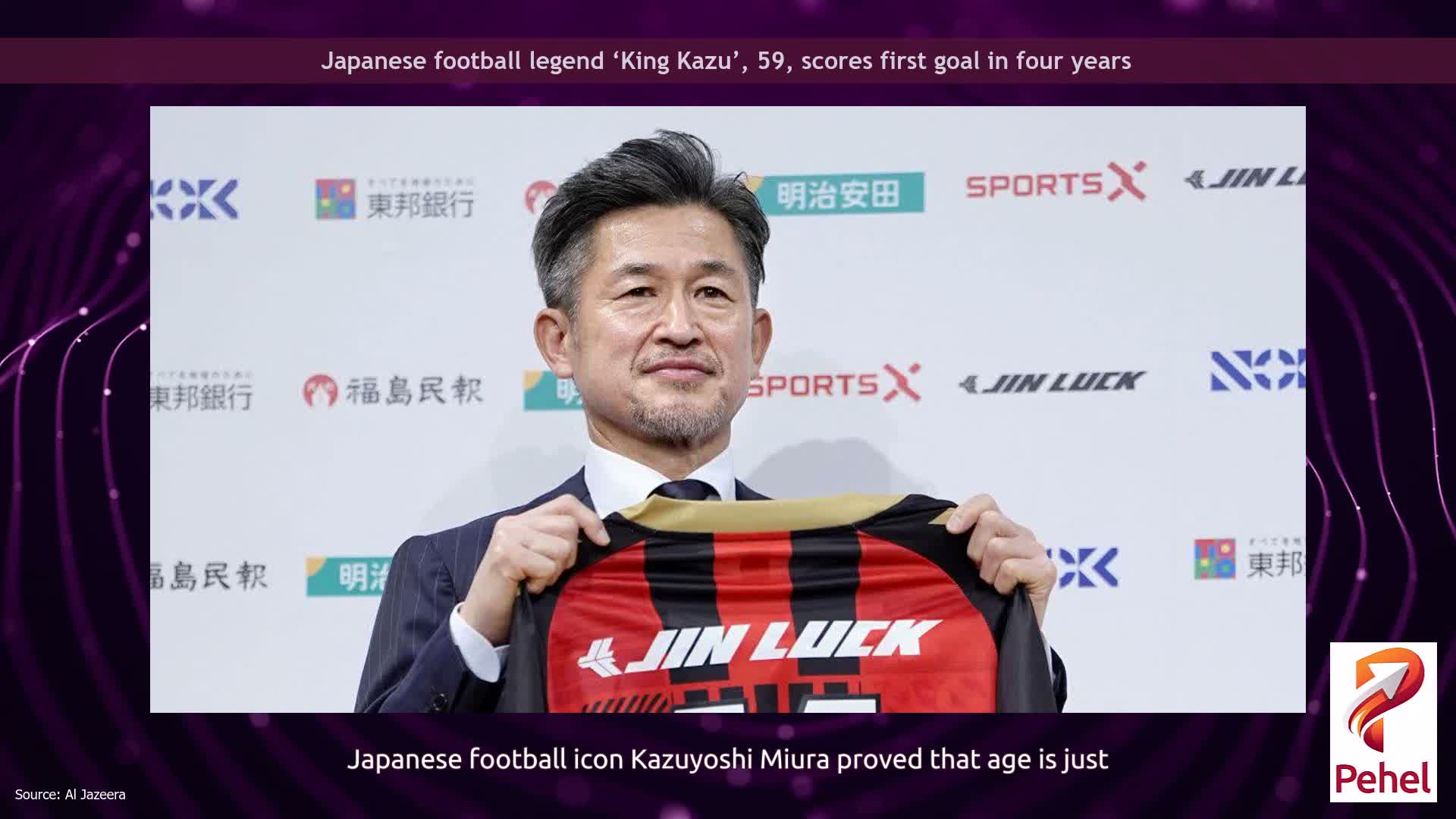 Japanese football legend ‘King Kazu’, 59, scores first goal in four years