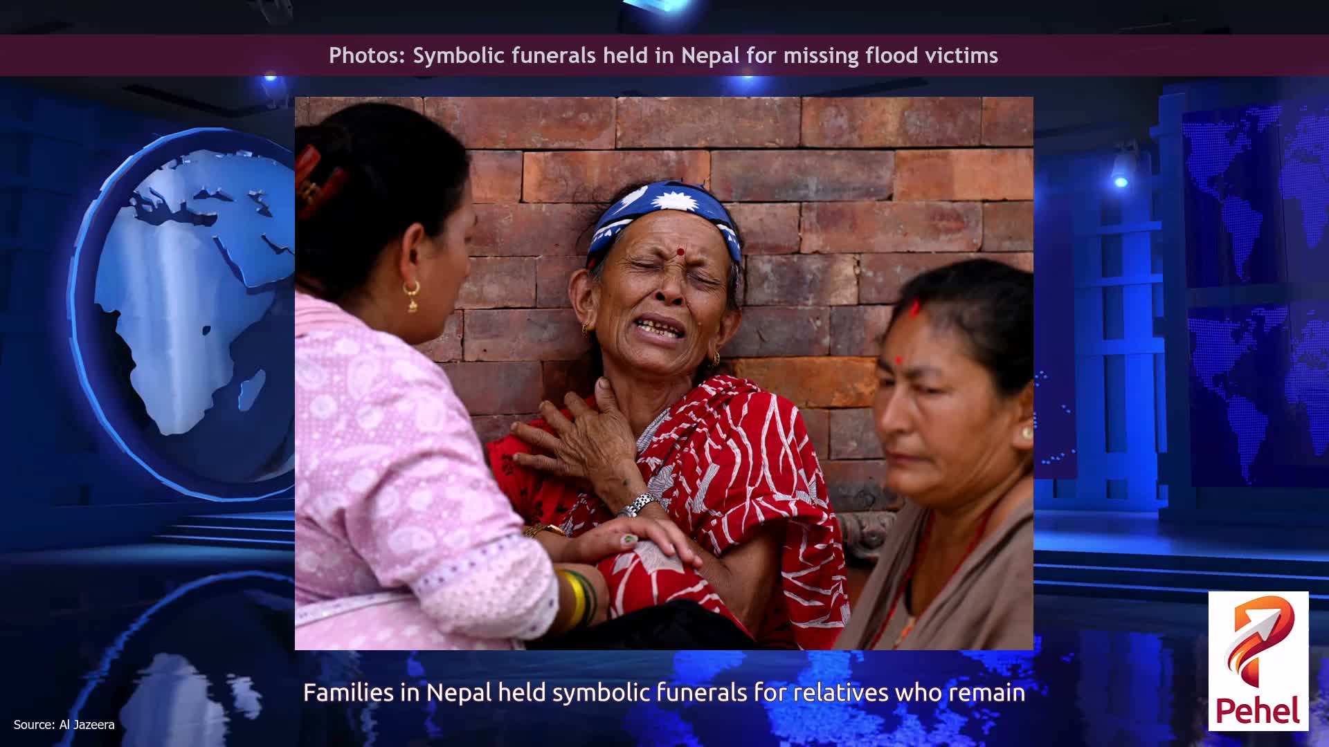 Photos: Symbolic funerals held in Nepal for missing flood victims