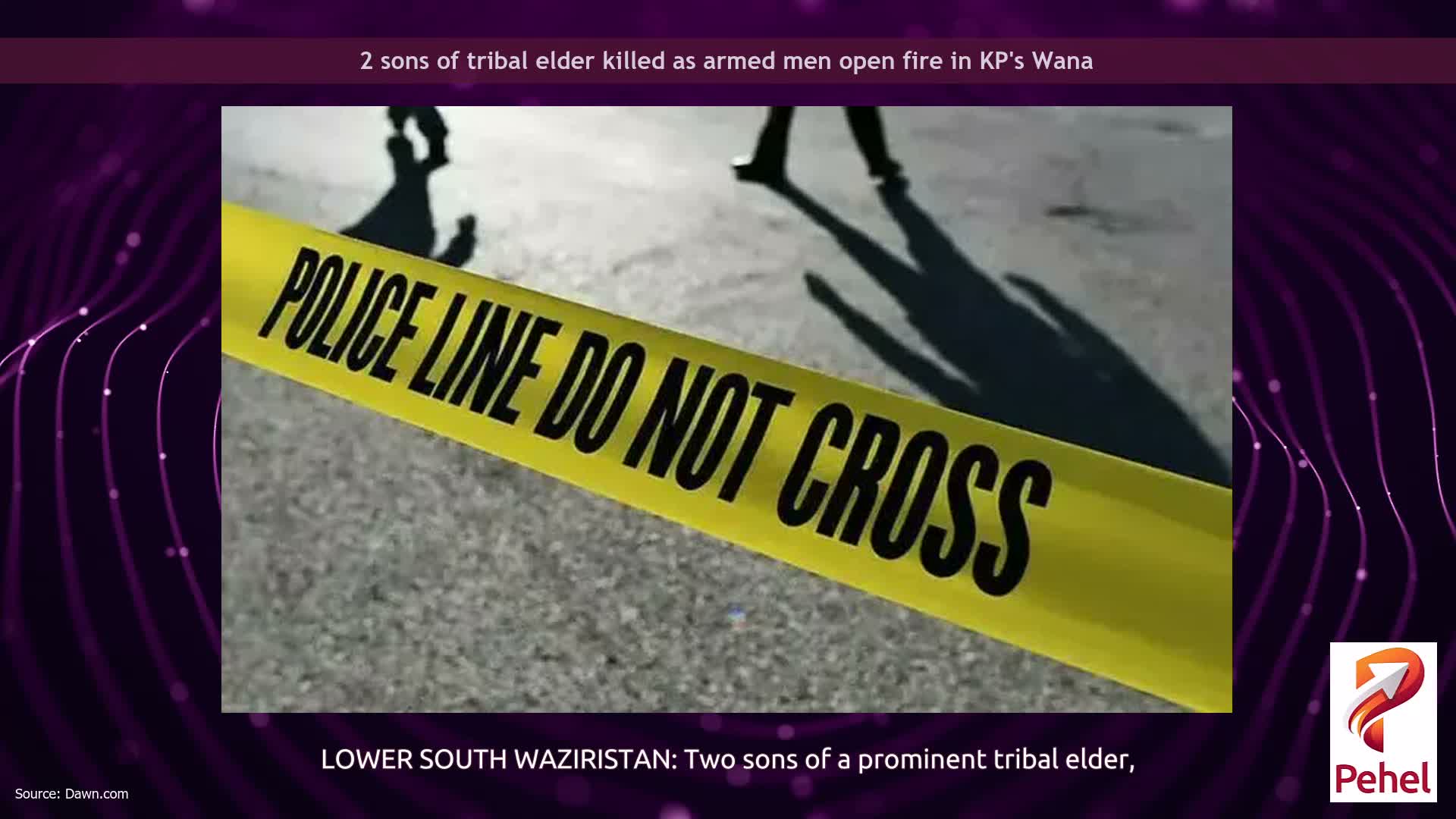 2 sons of tribal elder killed as armed men open fire in KP's Wana