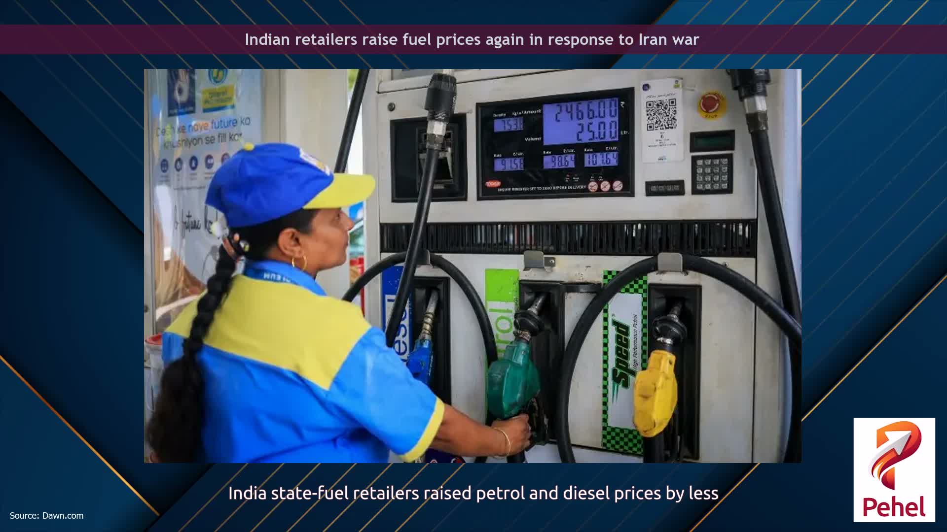 Indian retailers raise fuel prices again in response to Iran war