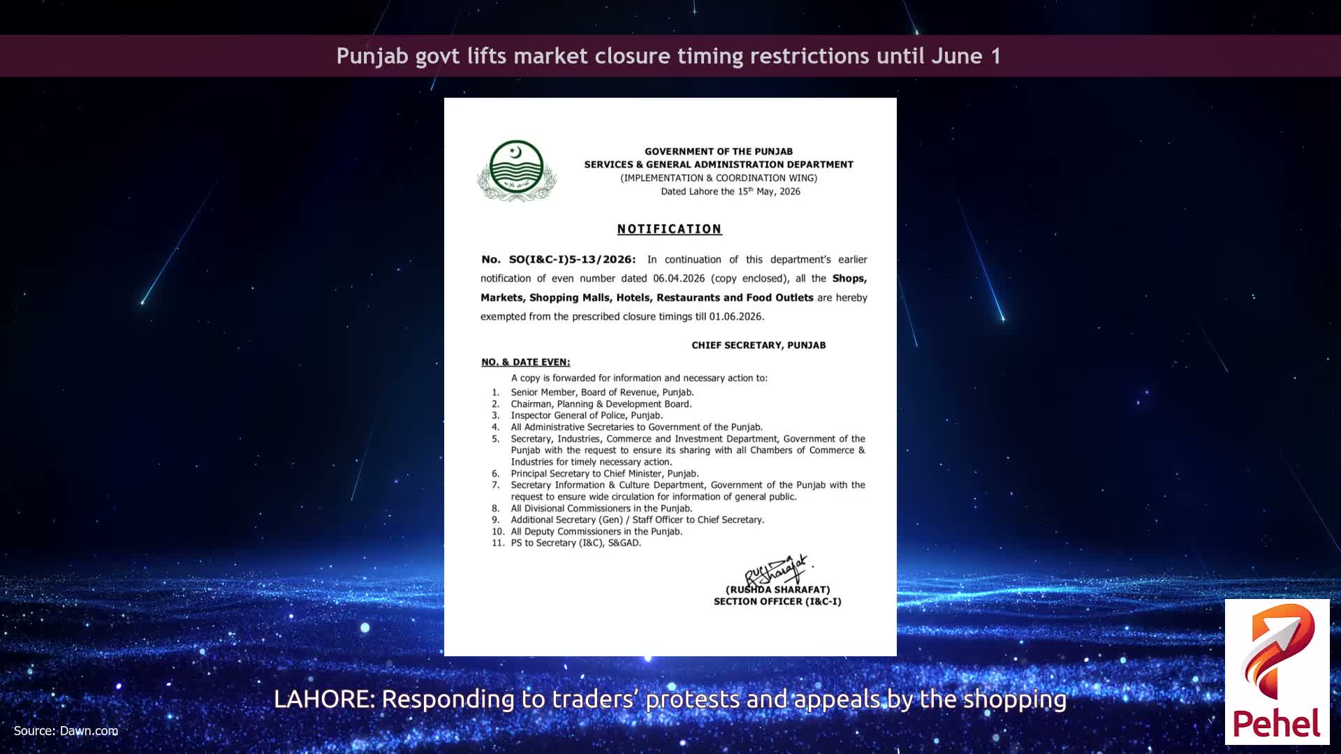 Punjab govt lifts market closure timing restrictions until June 1