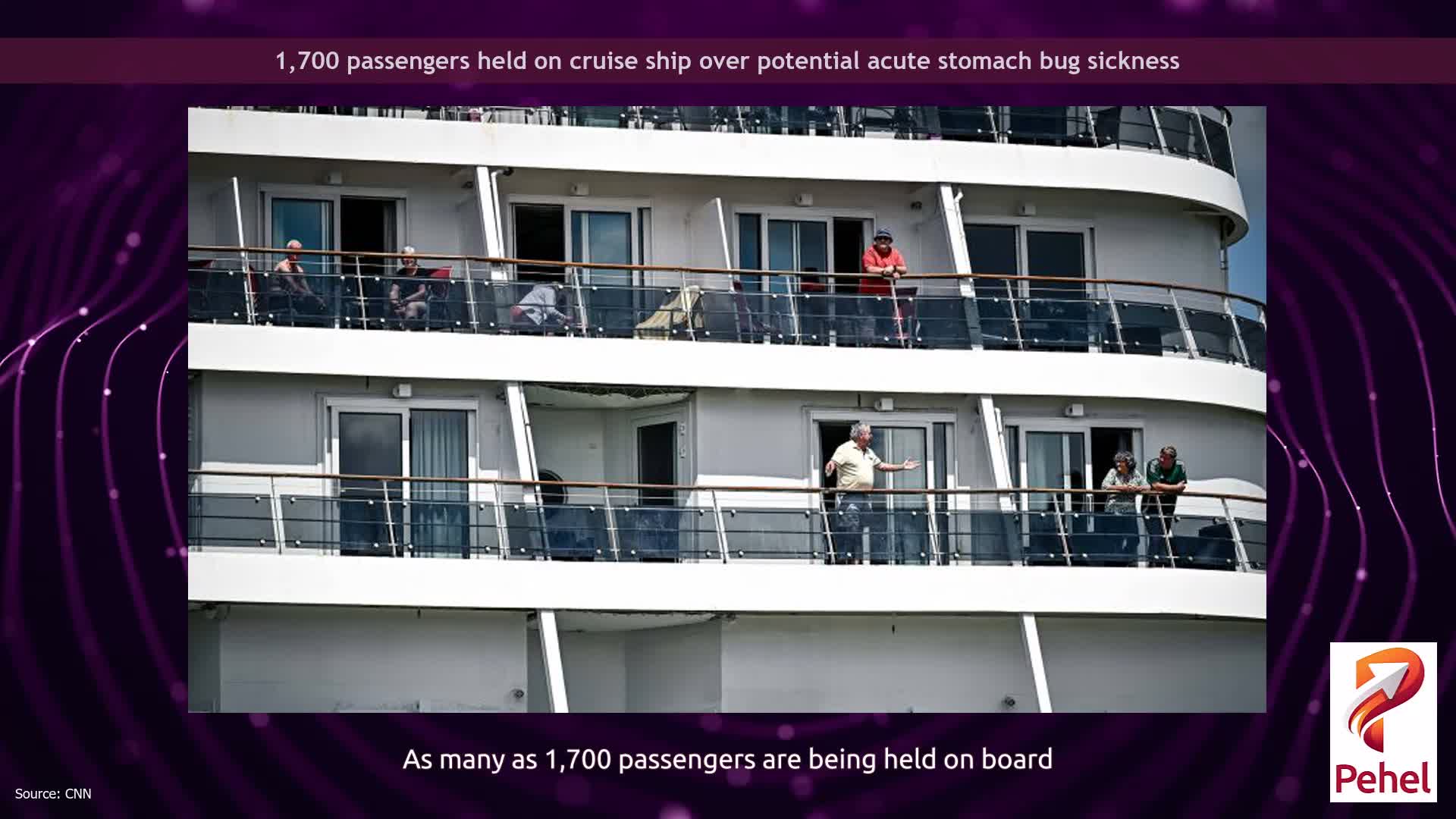 1,700 passengers held on cruise ship over potential acute stomach bug sickness